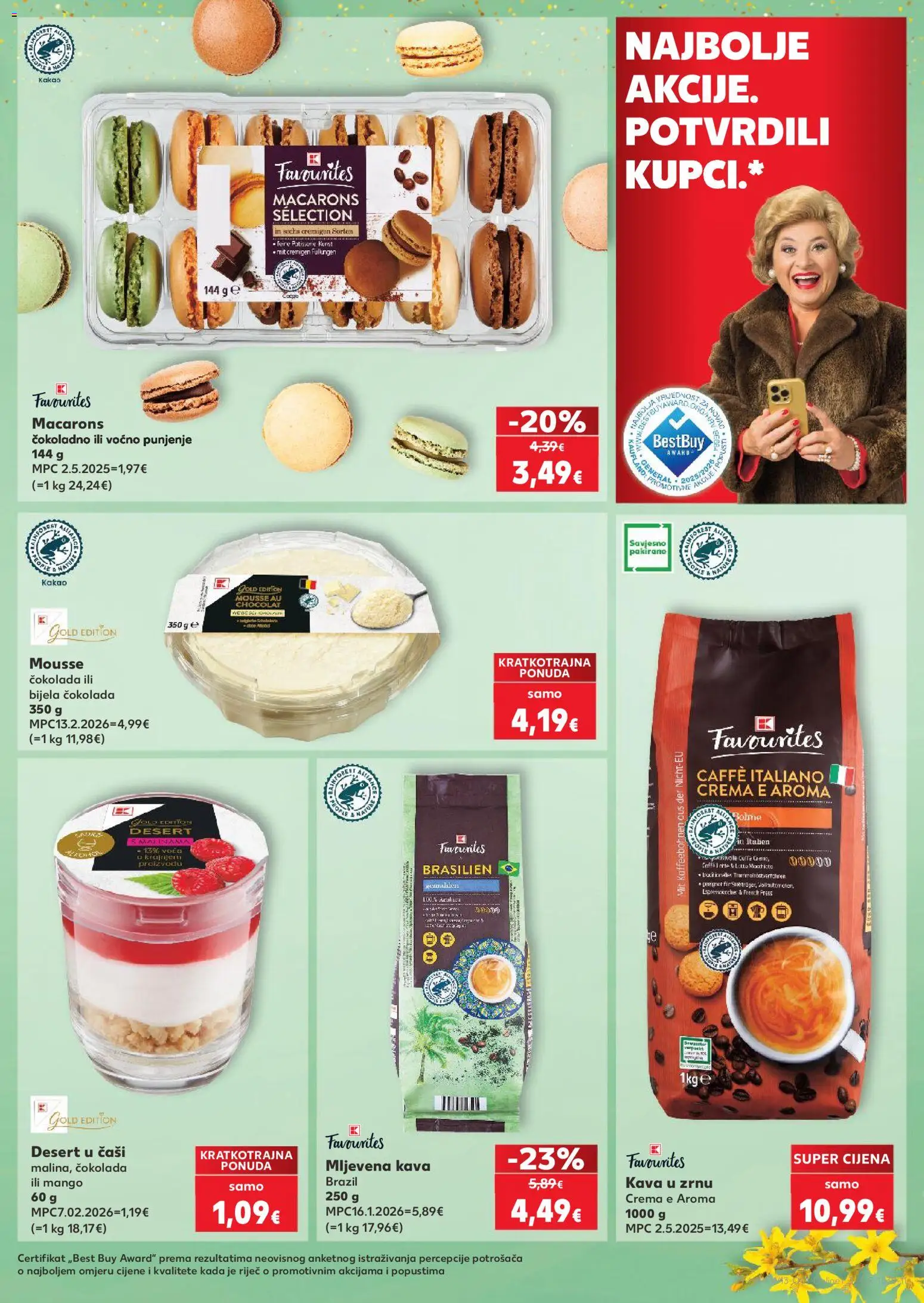 Kaufland katalog | vrijedi od 25.03.2026 | Stranica: 9 | Proizvodi: Mljevena kava, Kava, Čokolada, Mango