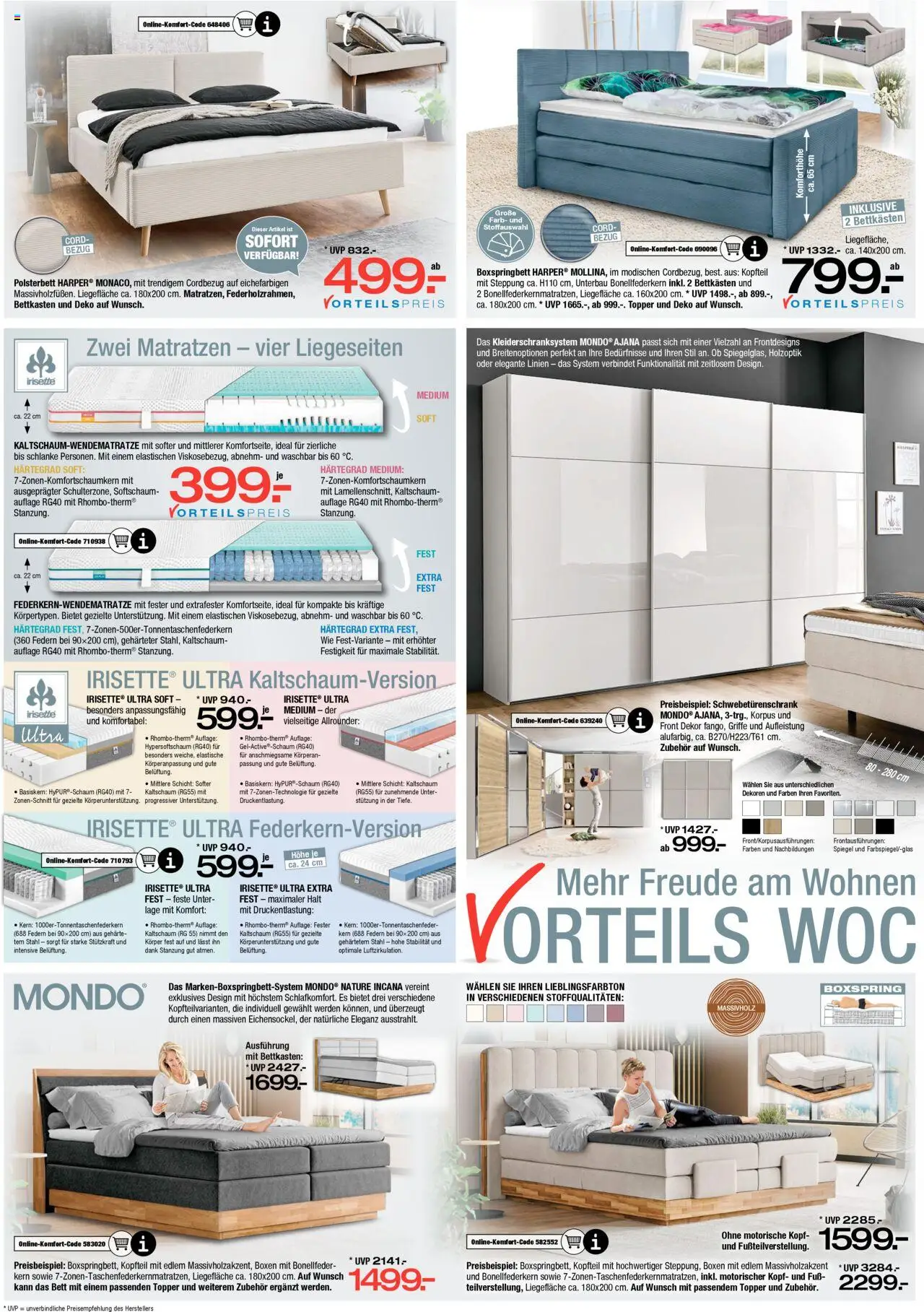Ostermann Prospekt 	 - gültig ab dem 02.08.2025 | Seite: 8 | Produkte: Boxspringbett, Polsterbett, Topper, Spiegel