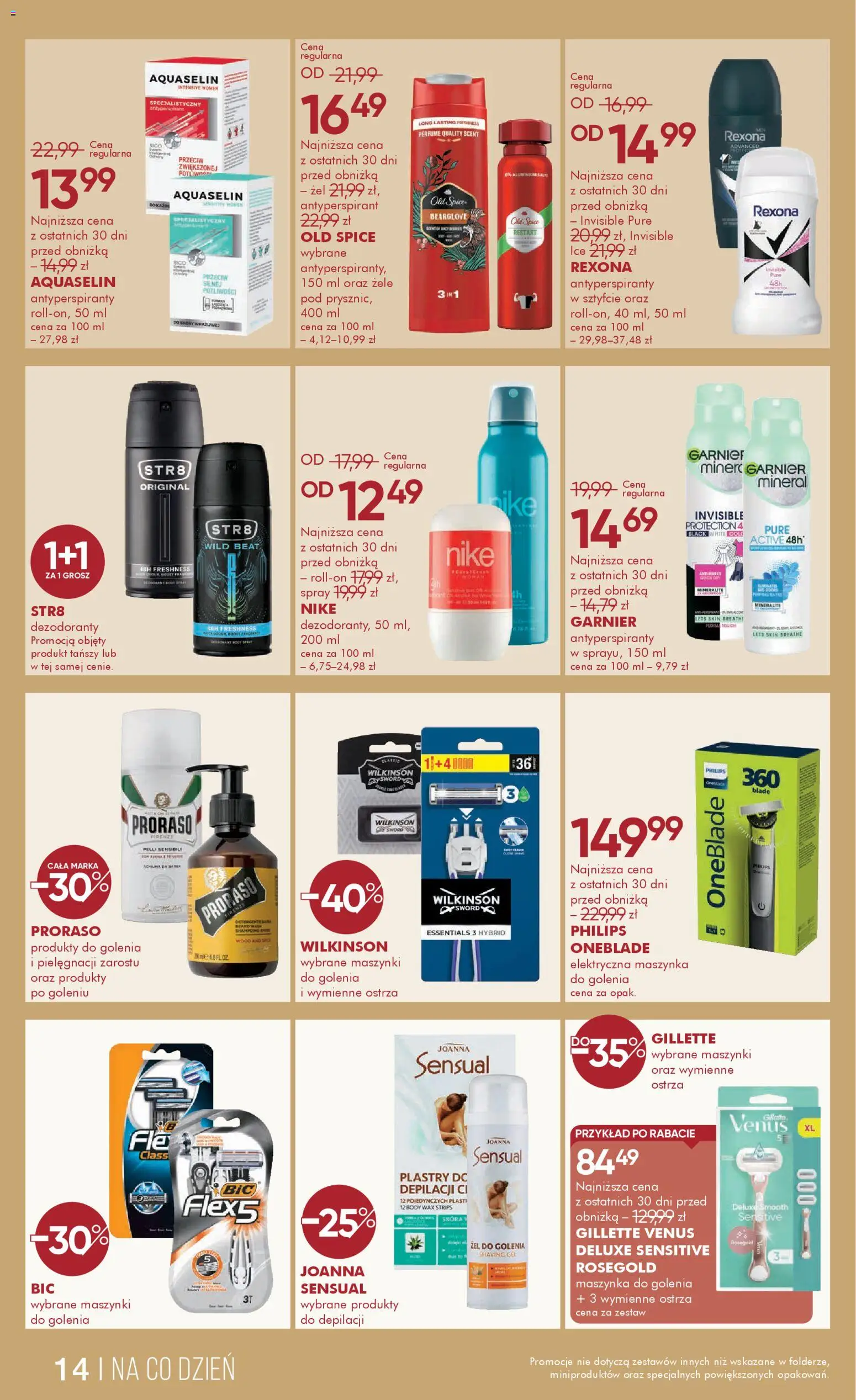Super-pharm Gazetka od 18.02.2026 | Strona: 14 | Produkty: Gillette, Maszynka do golenia, Body, Old spice