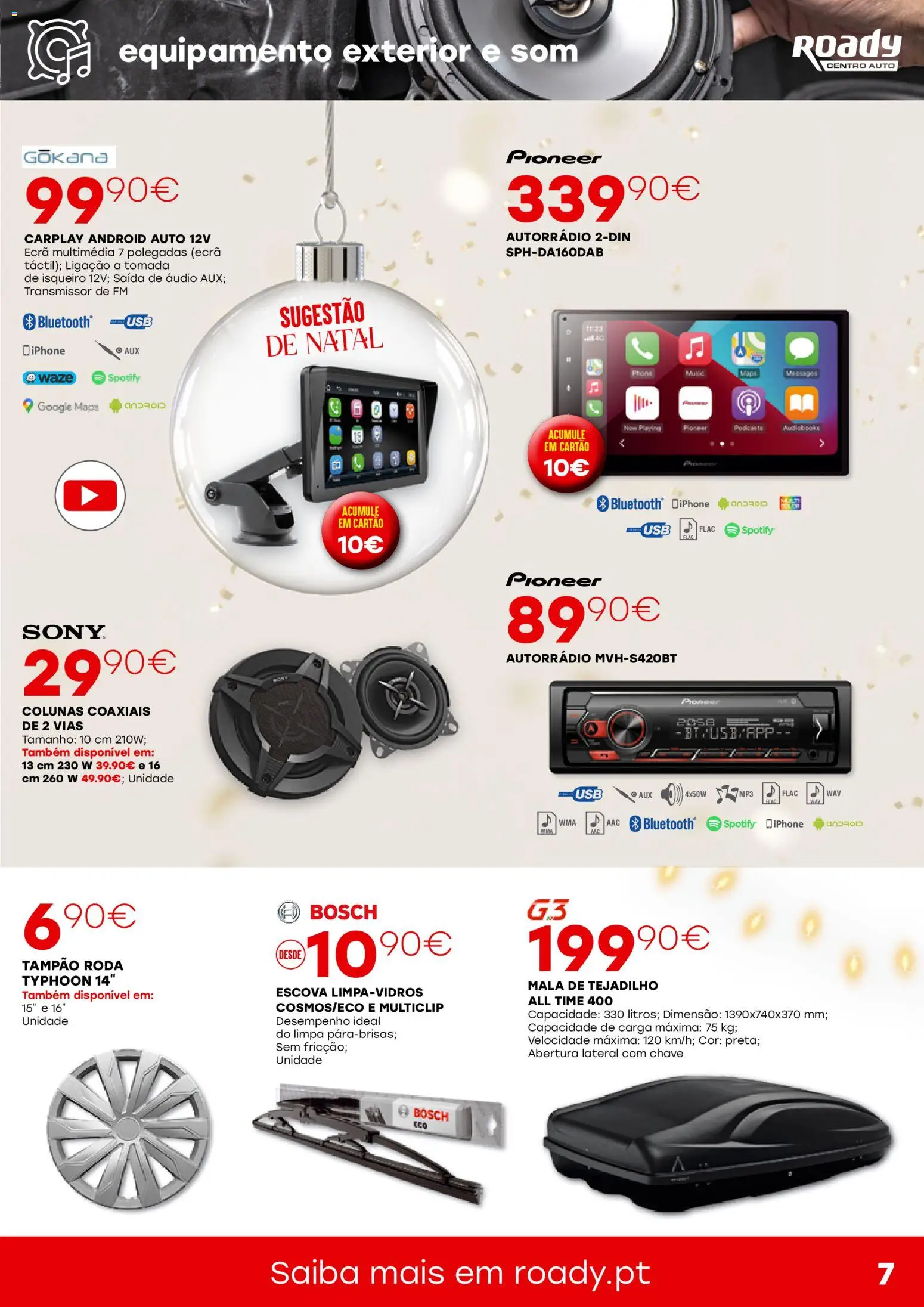 Roady - folheto │ válido de 04.12.2025 | Página: 7 | Produtos: Audio, USB, Tomada