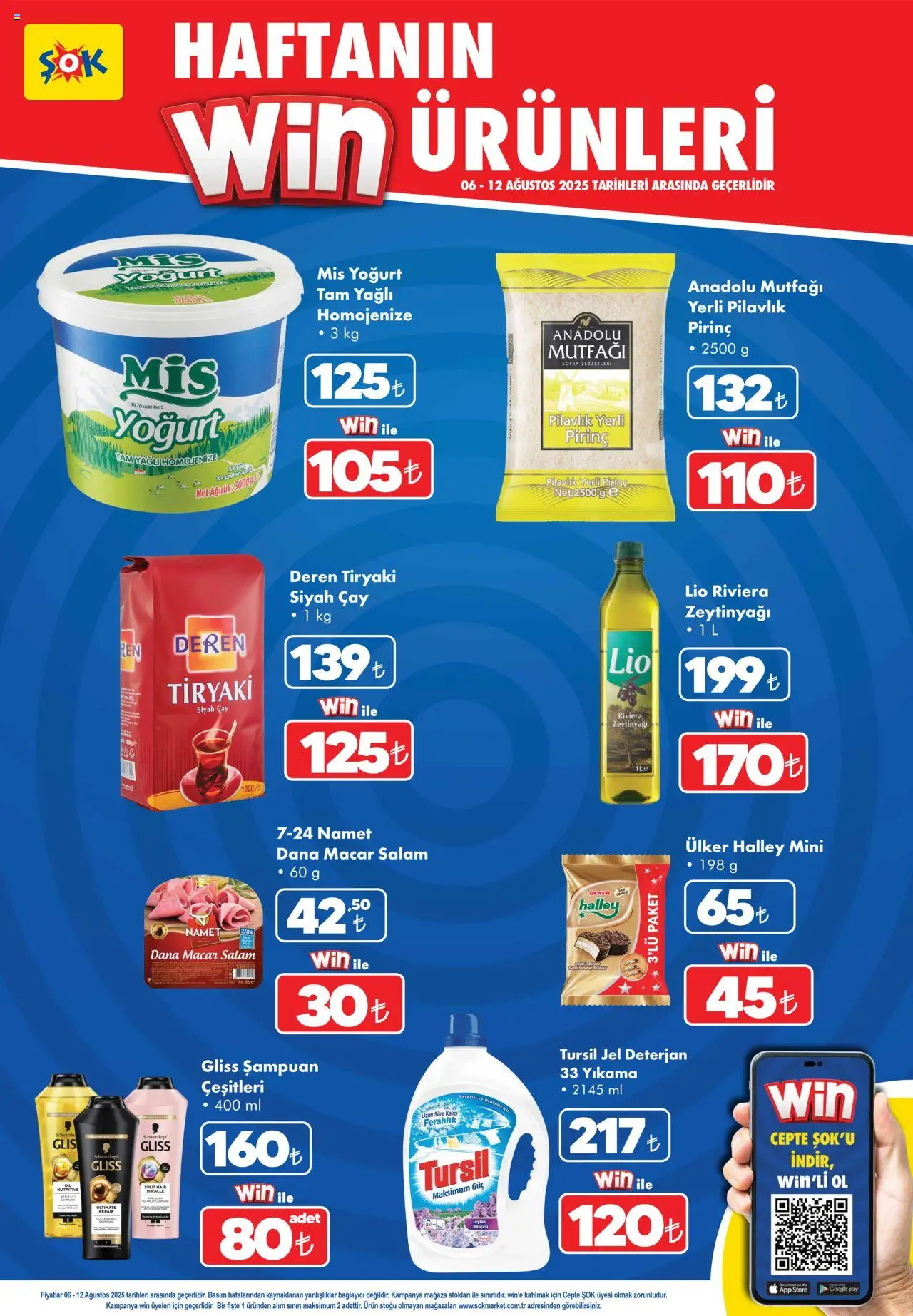 Şok Market Katalog - 06.08.2025 tarihinden itibaren geçerlidir | Sayfa: 6 | Ürünler: Şampuan, Yoğurt, Deterjan, Bağlayıcı