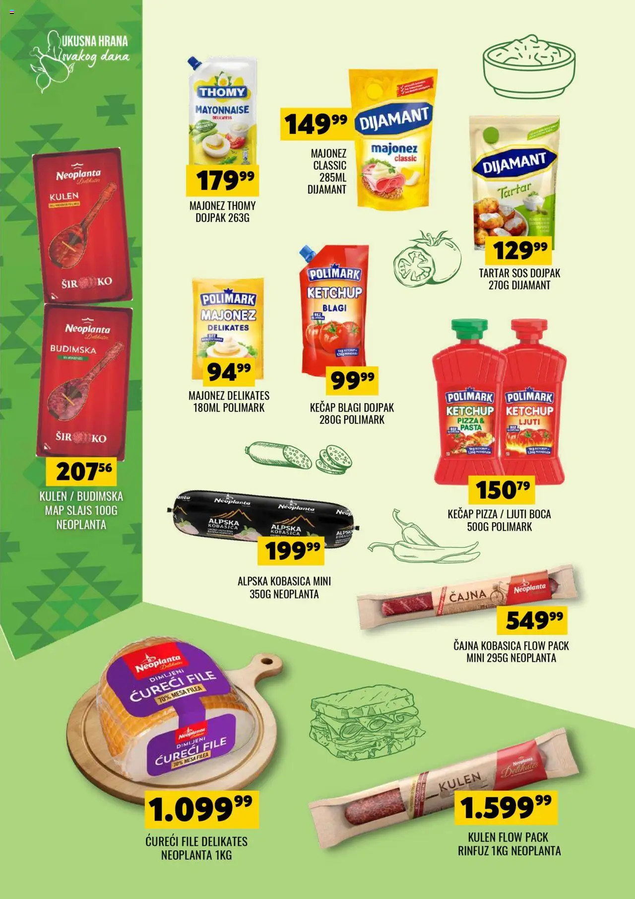 Tekijanka katalog - važi od 08.10.2025 | Strana: 8 | Proizvode: Majonez, Kečap, Kulen, Sir