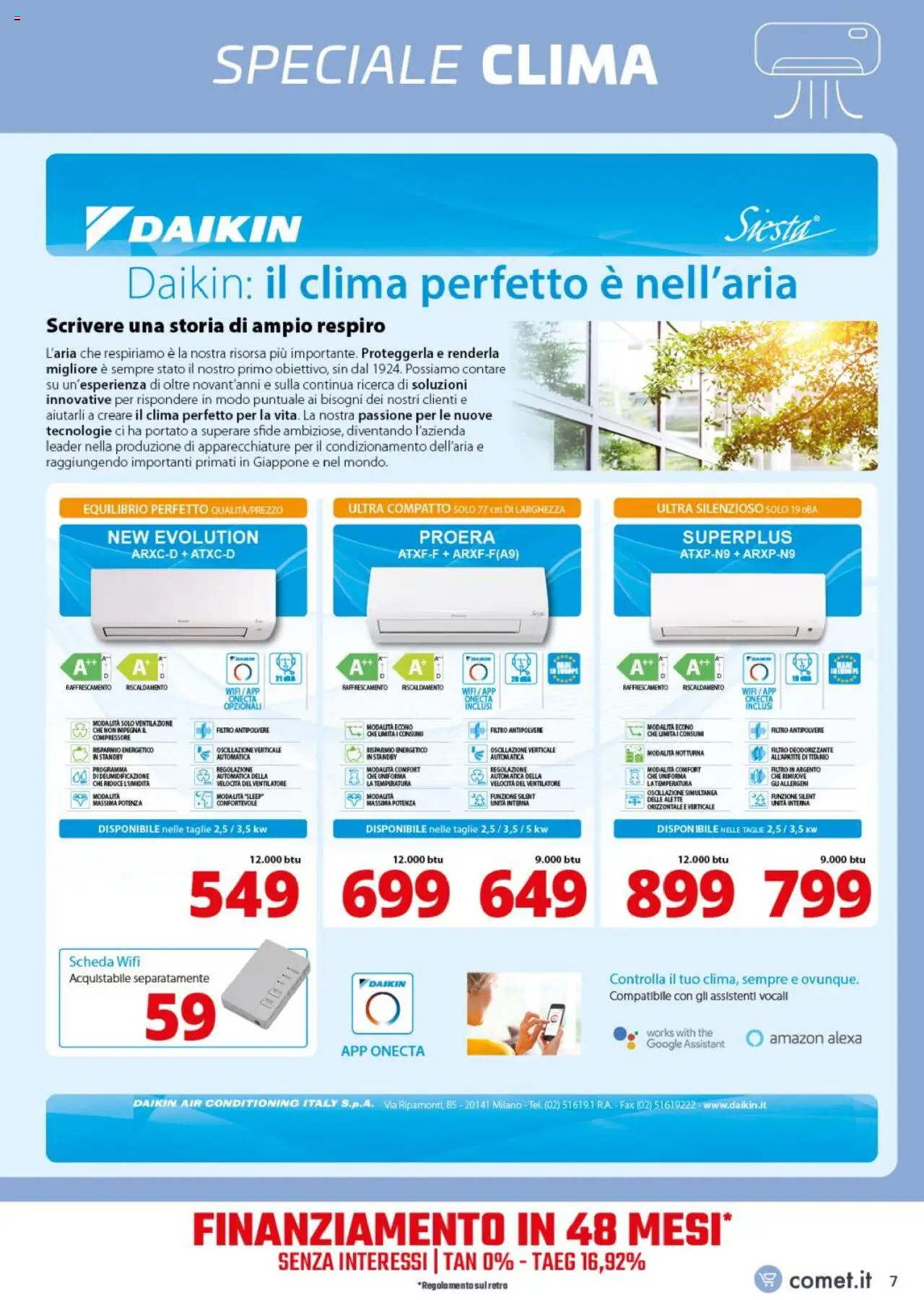 Volantino Comet del 01.08.2025 | Pagina: 7 | Prodotti: Ventilatore, Compressore, The