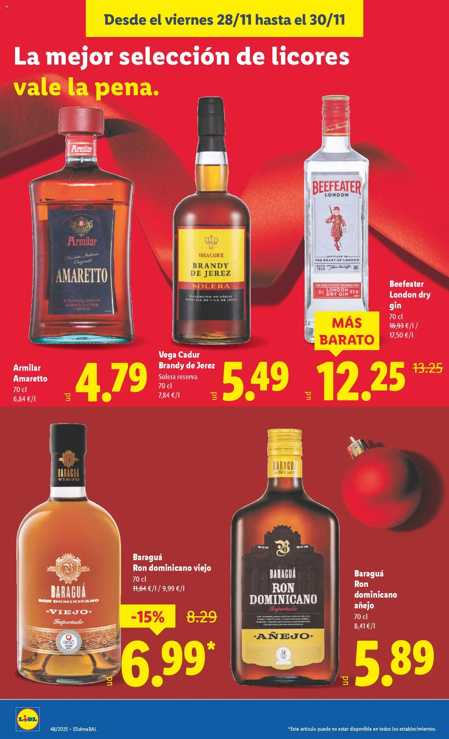 Lidl folleto │ válido desde el 24.11.2025 | Página: 36 | Productos: Ron, Vino, Μαύρο πιπέρι