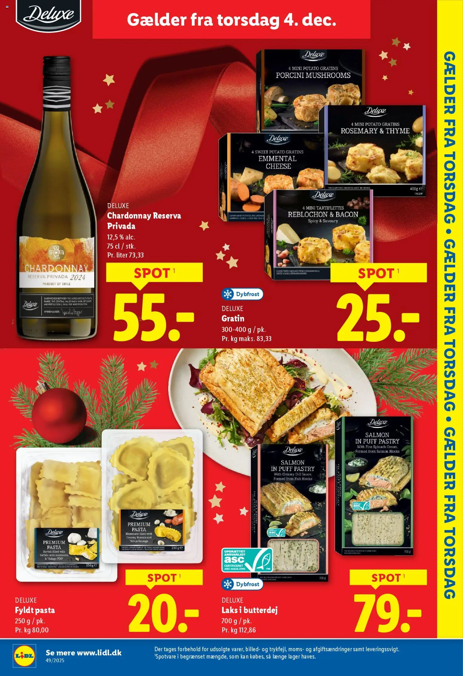 Lidl tilbudsavis – gyldig fra 30.11.2025 | Side: 3 | Produkter: Butterdej, Bacon, Cebola, Søm