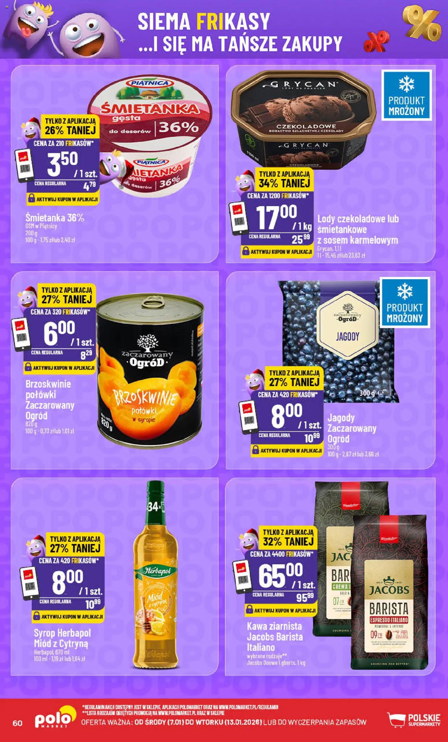 POLOmarket Gazetka od 07.01.2026 | Strona: 60 | Produkty: Cytryna, Miód, Kawa ziarnista, Kawa