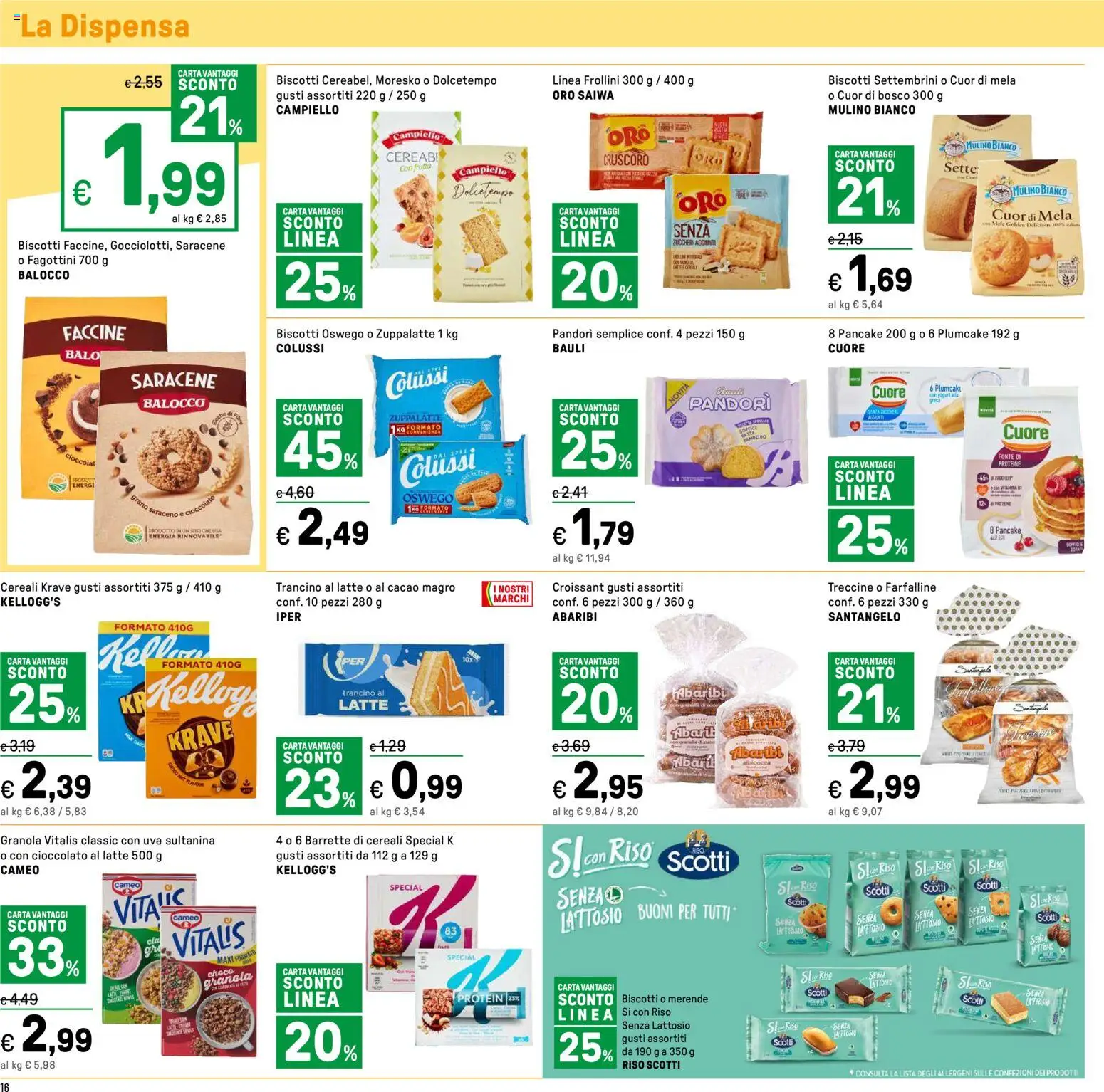 Volantino Iper del 14.11.2025 | Pagina: 16 | Prodotti: Riso, Frutta, Latte, Plumcake