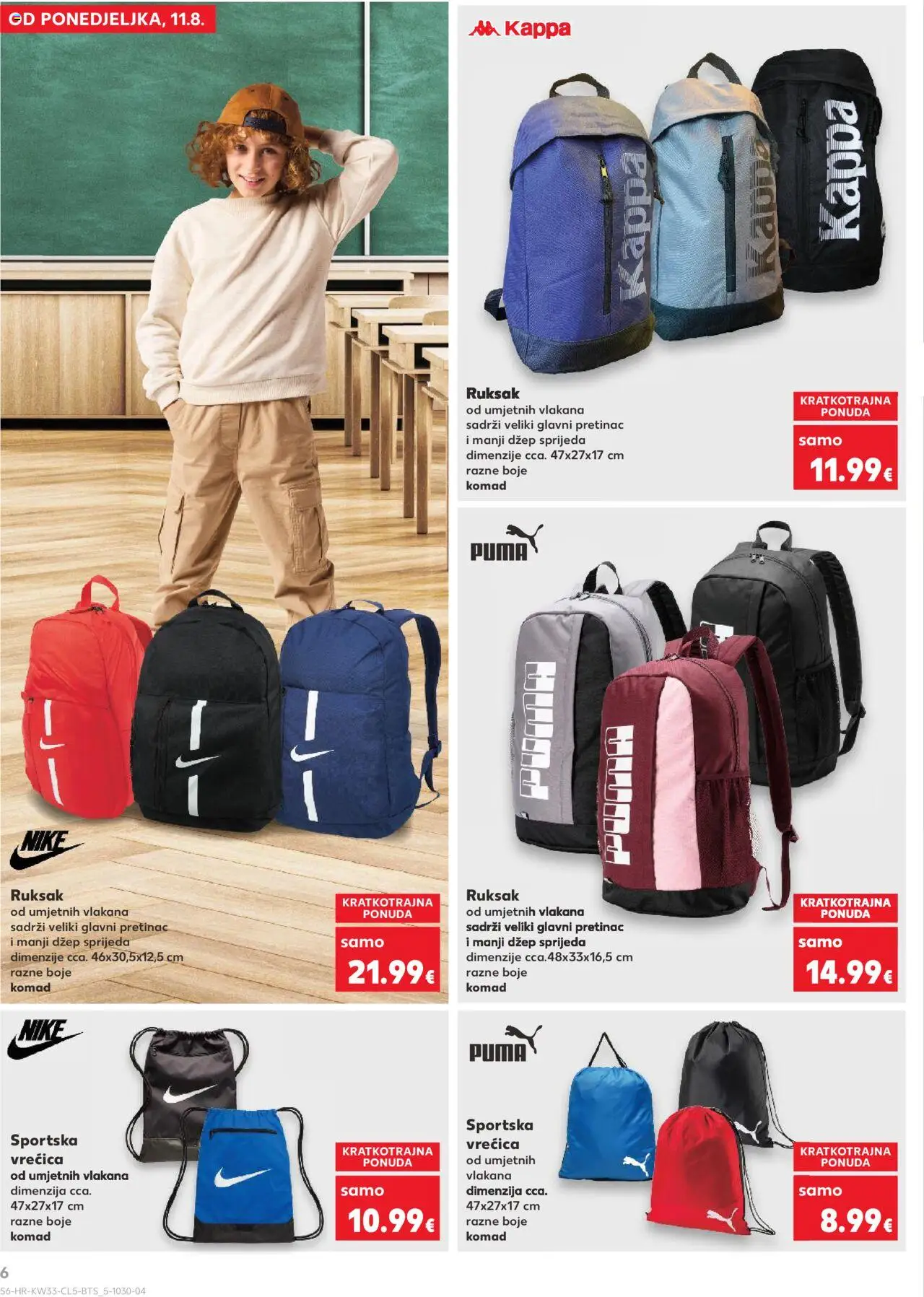 Kaufland katalog | vrijedi od 11.08.2025 | Stranica: 6 | Proizvodi: Ruksak