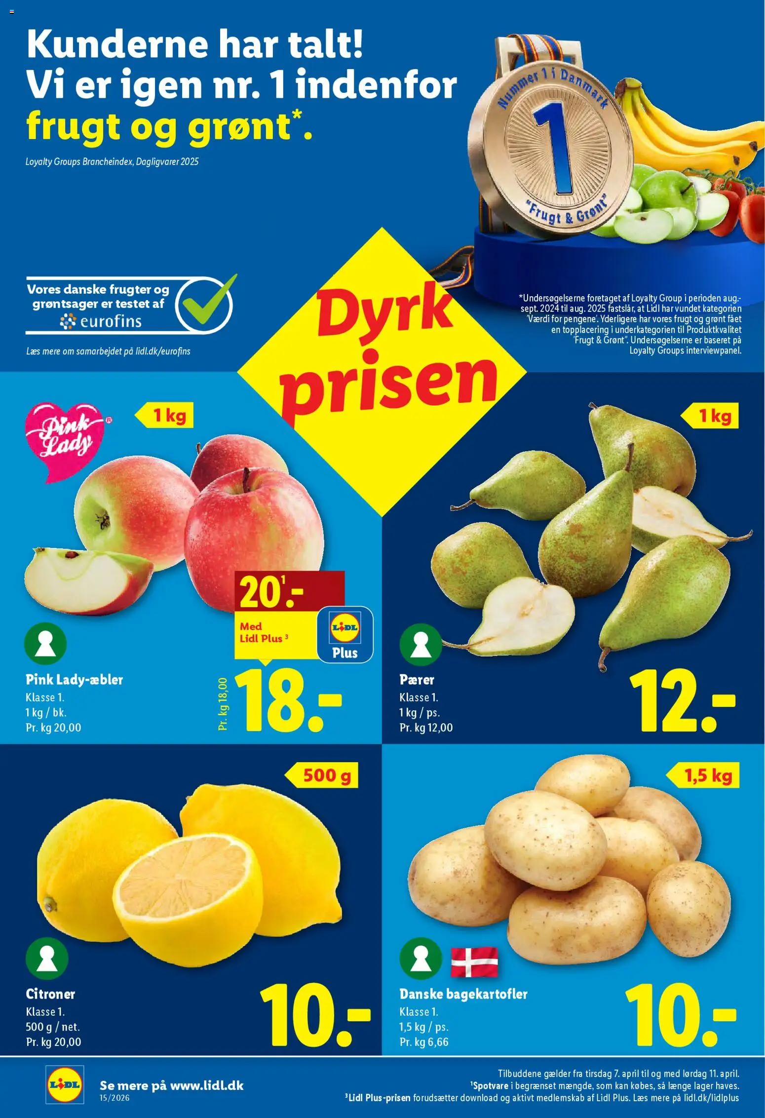 Lidl tilbudsavis – gyldig fra 07.04.2026 | Side: 2 | Produkter: Citroner, Pærer, Søm