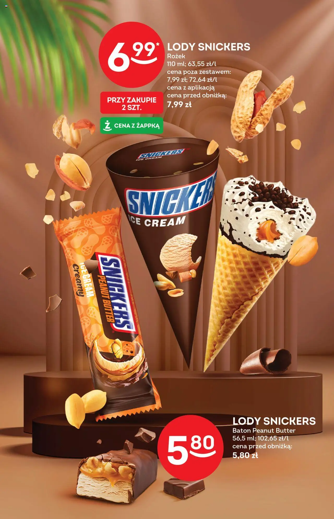 Żabka Gazetka - Lody od 13.08.2025 | Strona: 12 | Produkty: Baton, Lody