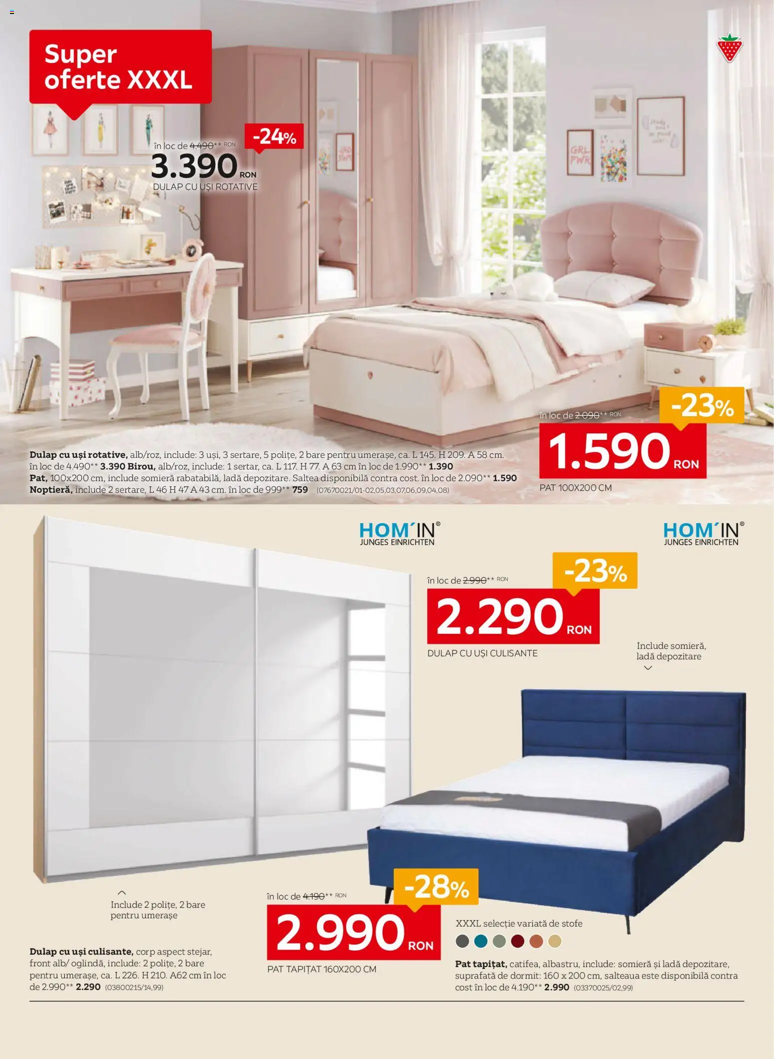 Noul catalog XXXLutz – valabil de la 03.11.2025 | Pagină: 8 | Produse: Pat, Saltea