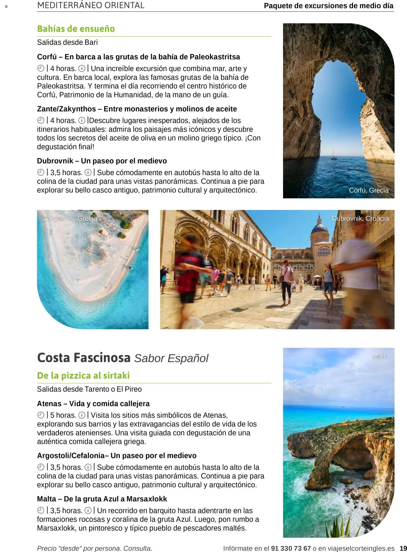 Viajes El Corte Inglés Excursiones Cruceros │ válido desde el 18.03.2026 | Página: 19 | Productos: Aceite, Aceite de oliva