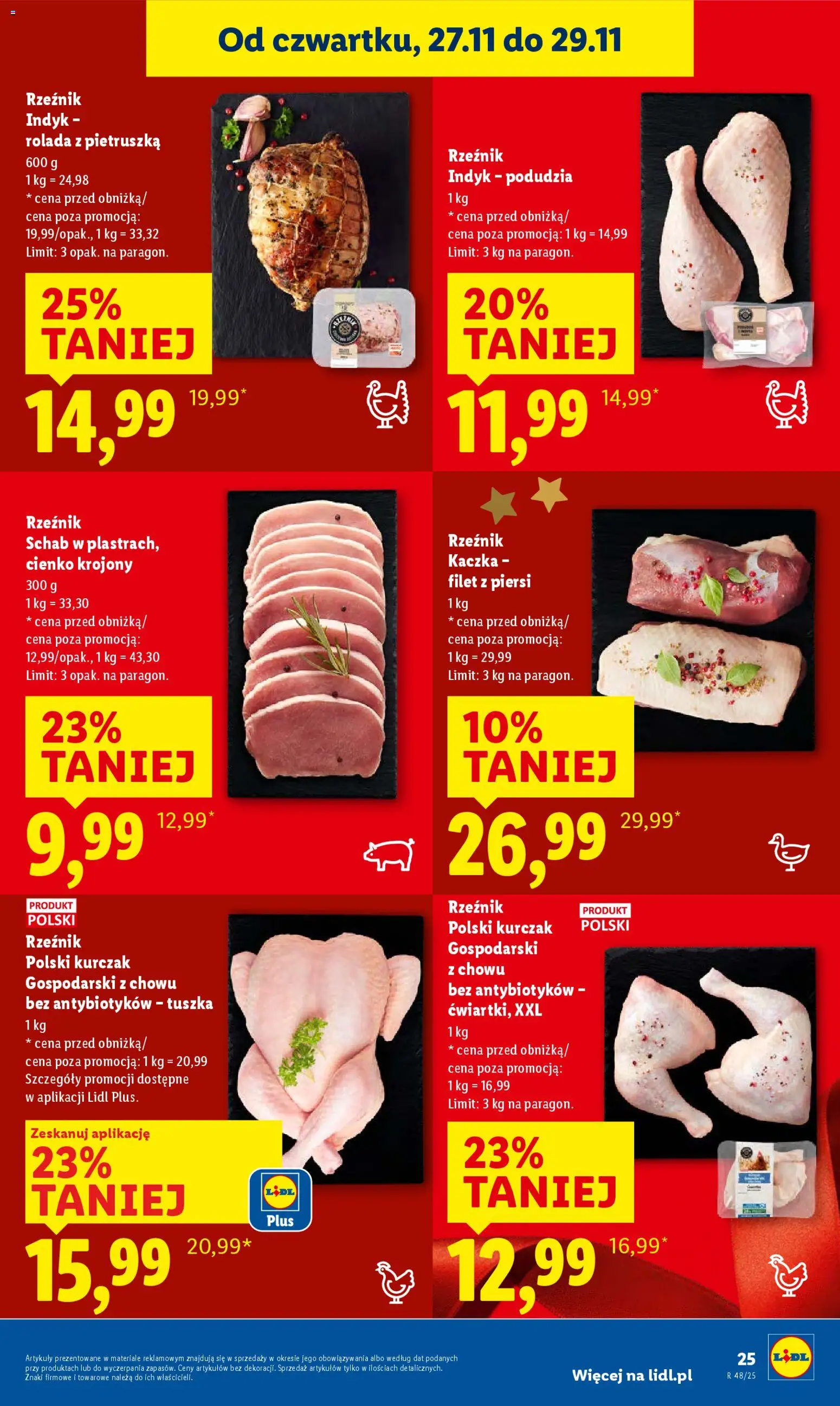 Lidl Black Friday od 27.11.2025 | Strona: 25 | Produkty: Pietruszka, Kurczak, Schab, Kaczka