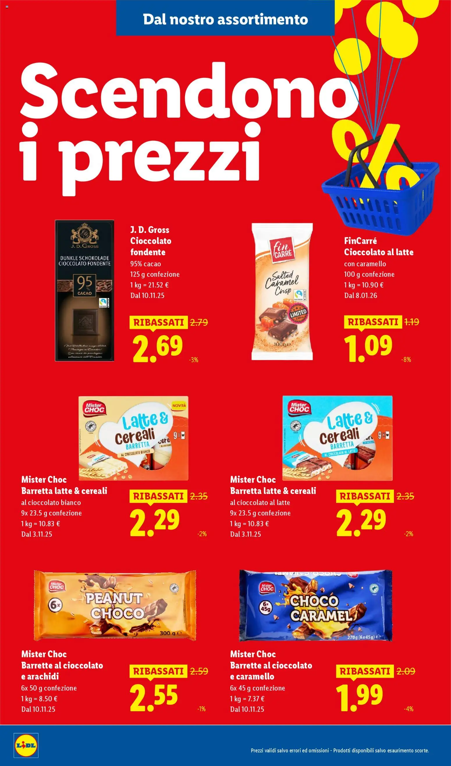 Volantino Lidl del 08.01.2026 | Pagina: 30 | Prodotti: Cioccolato, Cereali, Barretta, Cacao