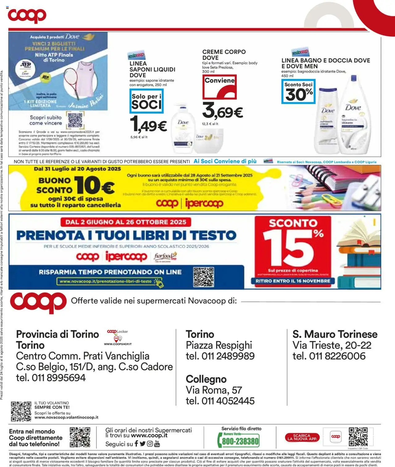 Volantino COOP del 24.07.2025 | Pagina: 10 | Prodotti: Sapone, Tè, Body, Data
