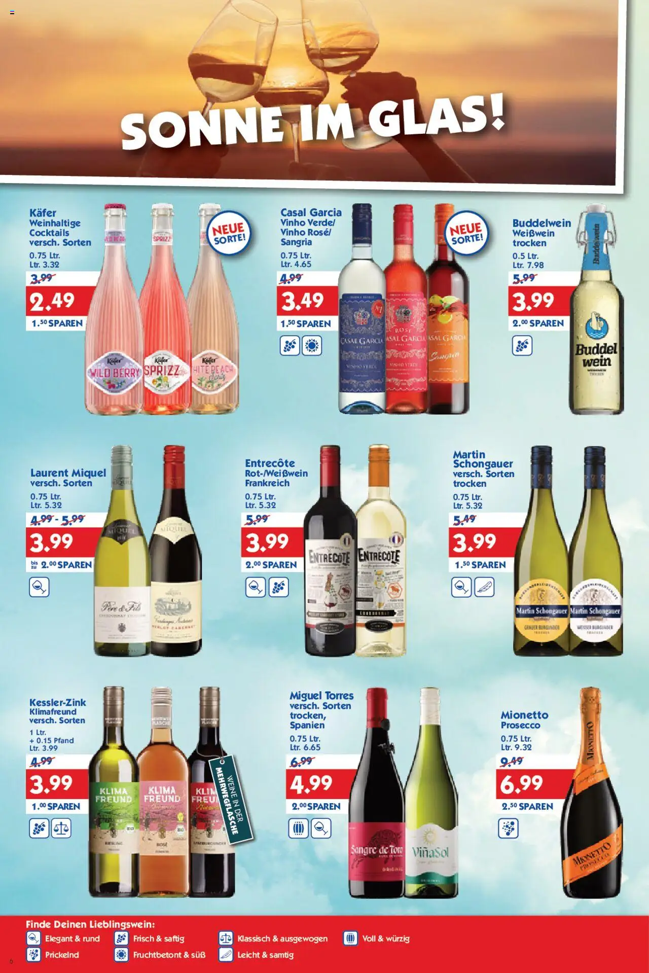 HOL’AB! Prospekt 	 - gültig ab dem 21.07.2025 | Seite: 6 | Produkte: Weißwein trocken, Entrecote, Prosecco, Wein