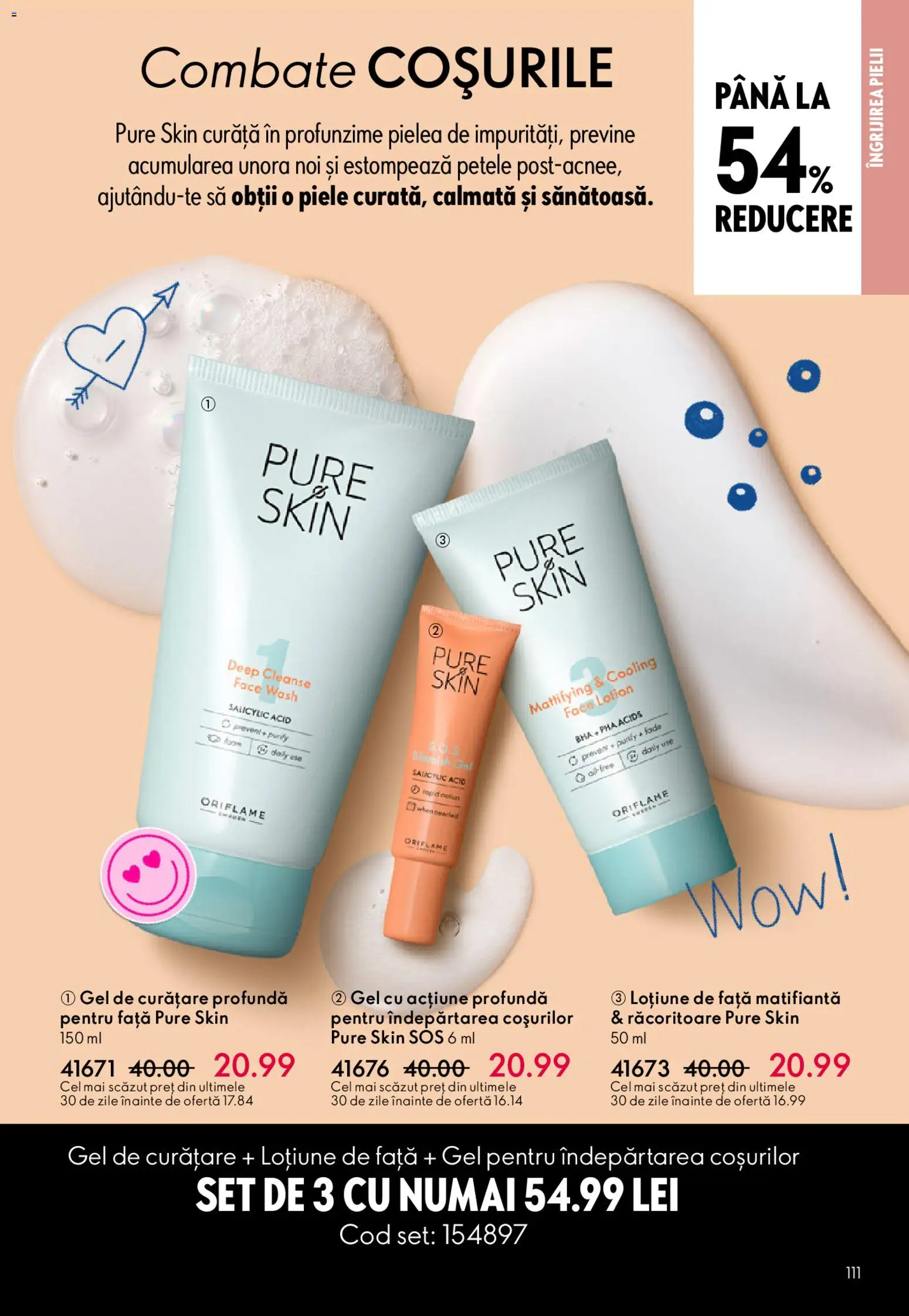 Noul catalog Oriflame – valabil de la 11.02.2026 | Pagină: 111 | Produse: Gel de curățare, Sos