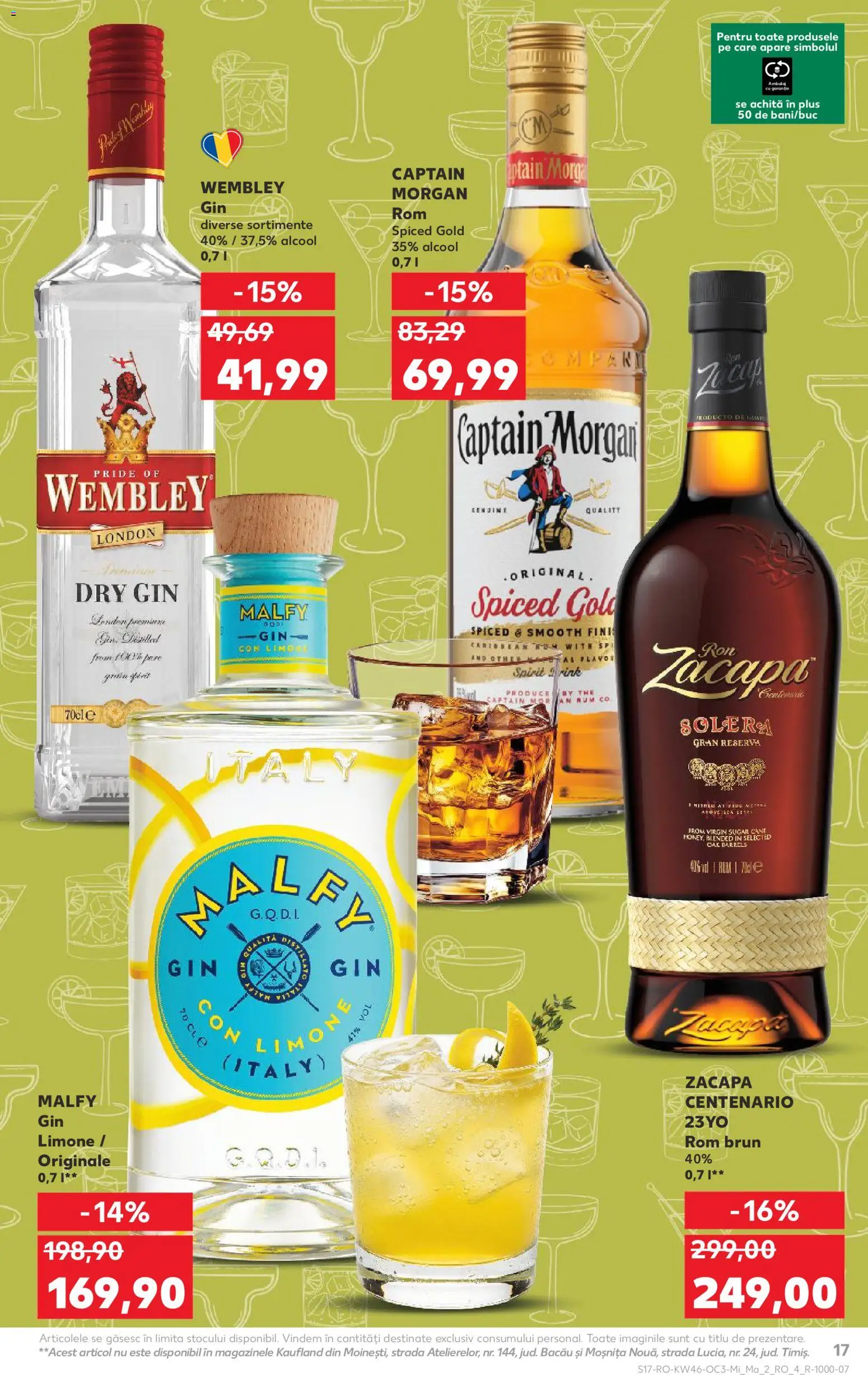 Noul catalog Kaufland – valabil de la 12.11.2025 | Pagină: 17 | Produse: Rom, Gin