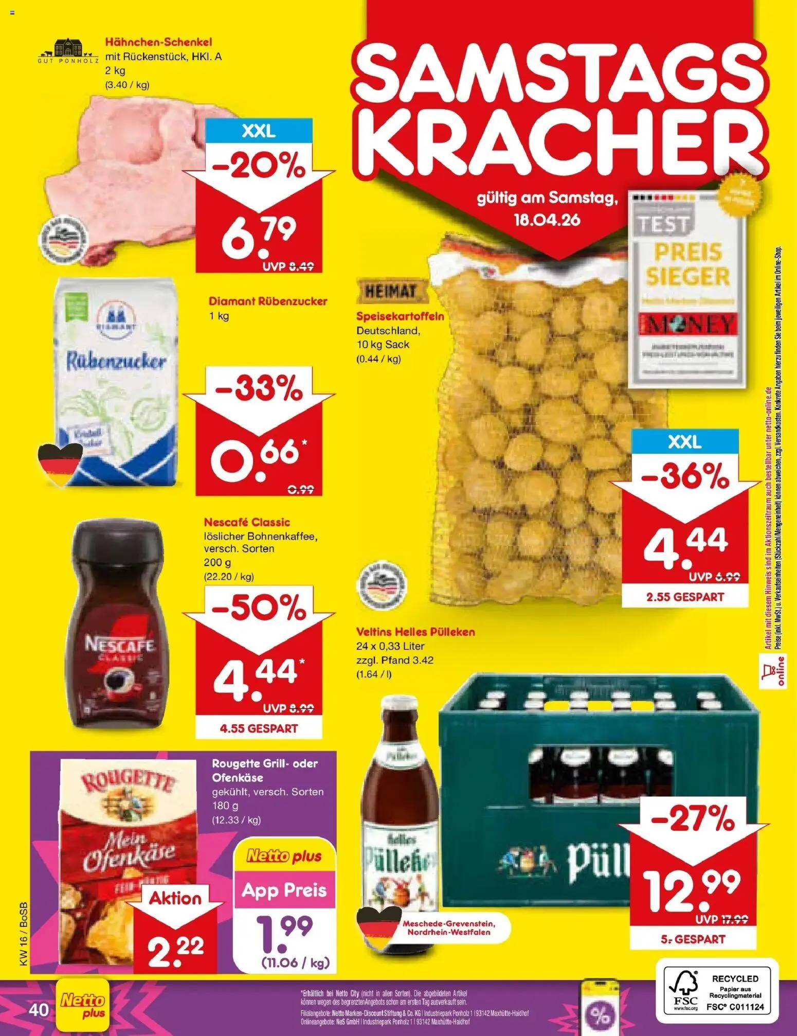 Netto Marken-Discount Prospekt Stadtlohn	 – gültig ab 13.04.2026 | Seite: 29 | Produkte: Grill, Nescafe, Hahnchenschenkel, Nescafe classic