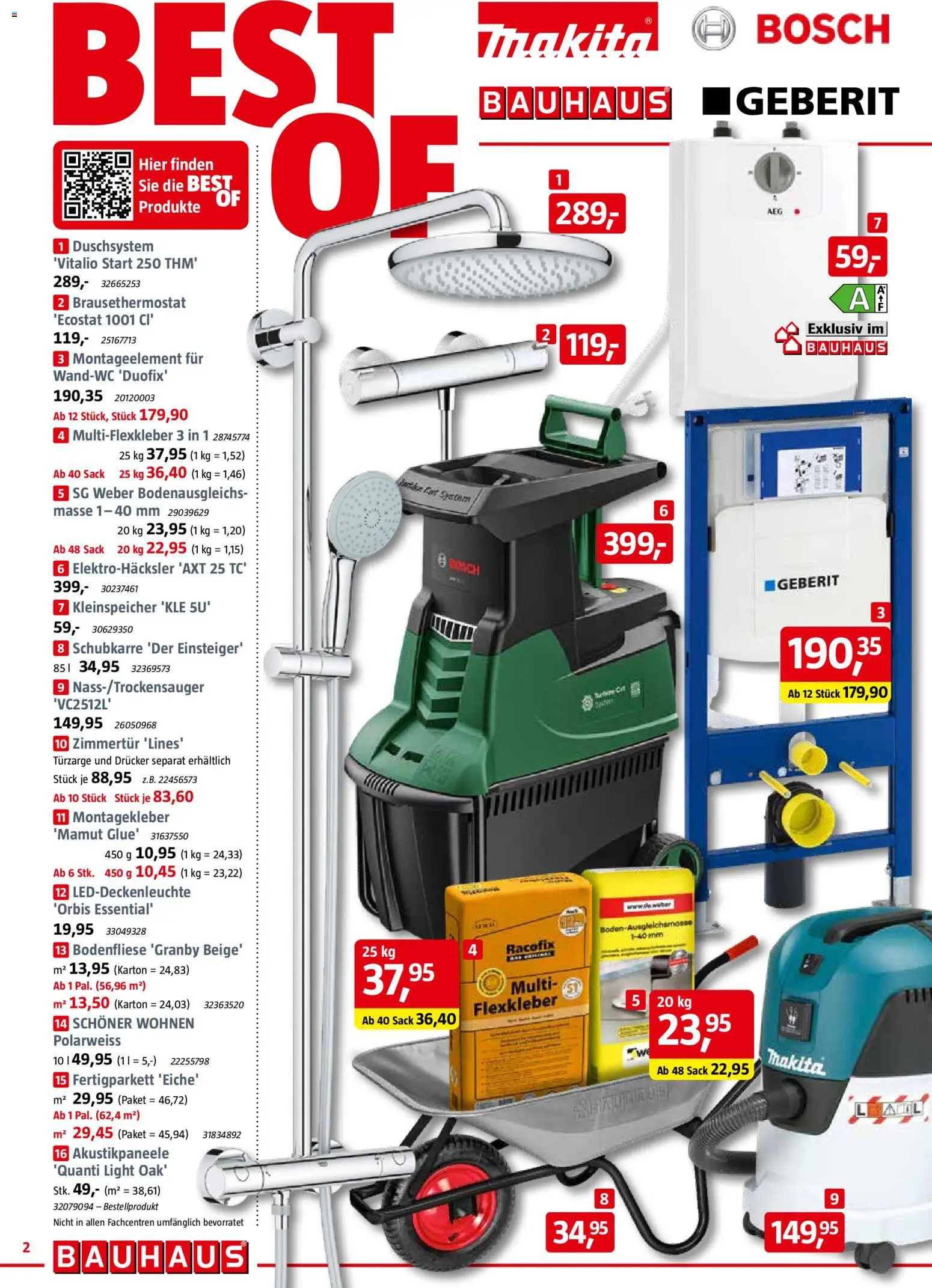 Bauhaus Prospekt 	 – gültig ab 31.01.2026 | Seite: 2 | Produkte: Bosch, AEG, Drucker