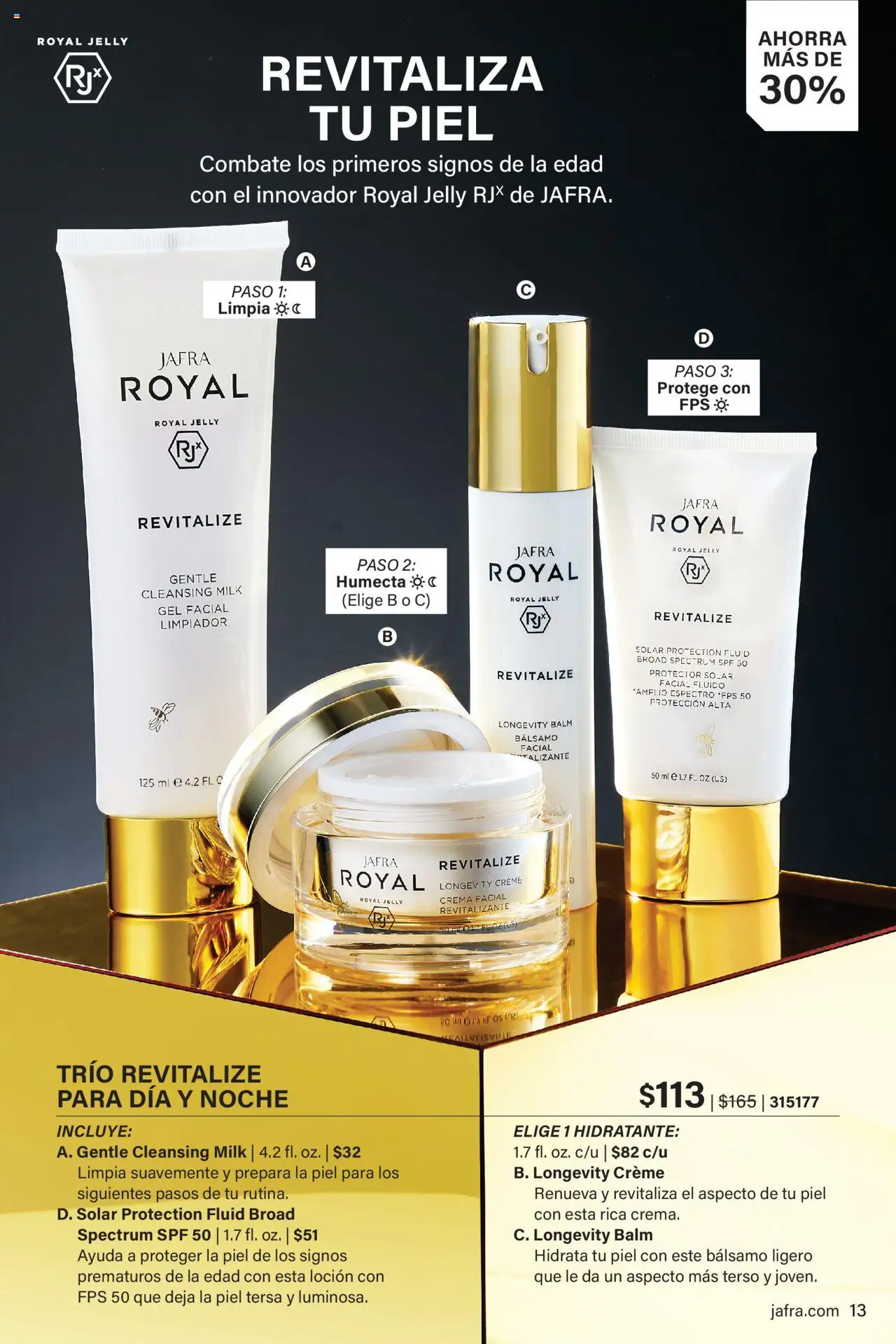 JAFRA folleto │ válido desde el 01.08.2025 | Página: 13 | Productos: Protector solar, Crema facial, Crema