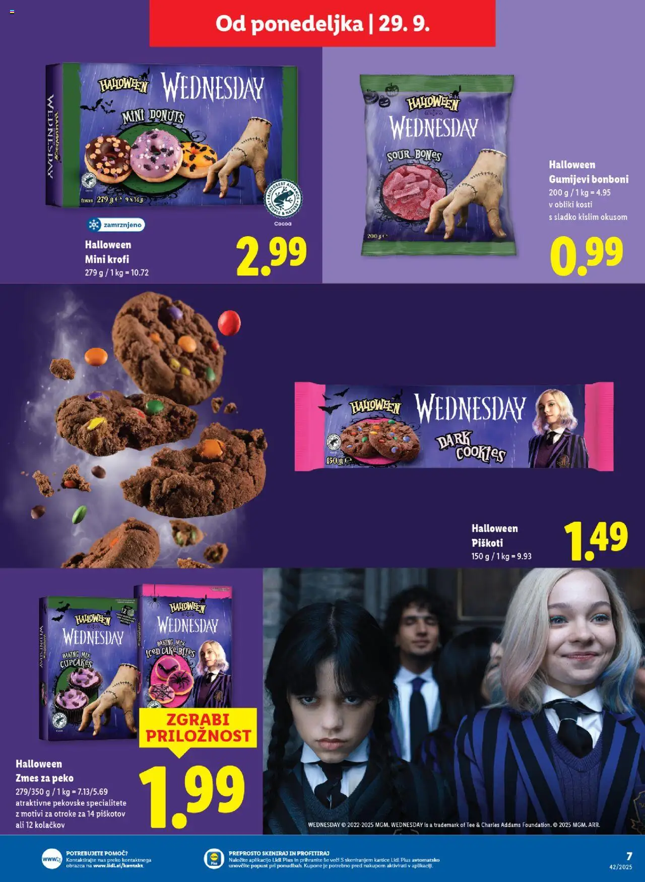 Novi Lidl katalog ponudbe – veljaven od 08.10.2025 | Stran: 7 | Izdelki: Bonboni, Piskoti