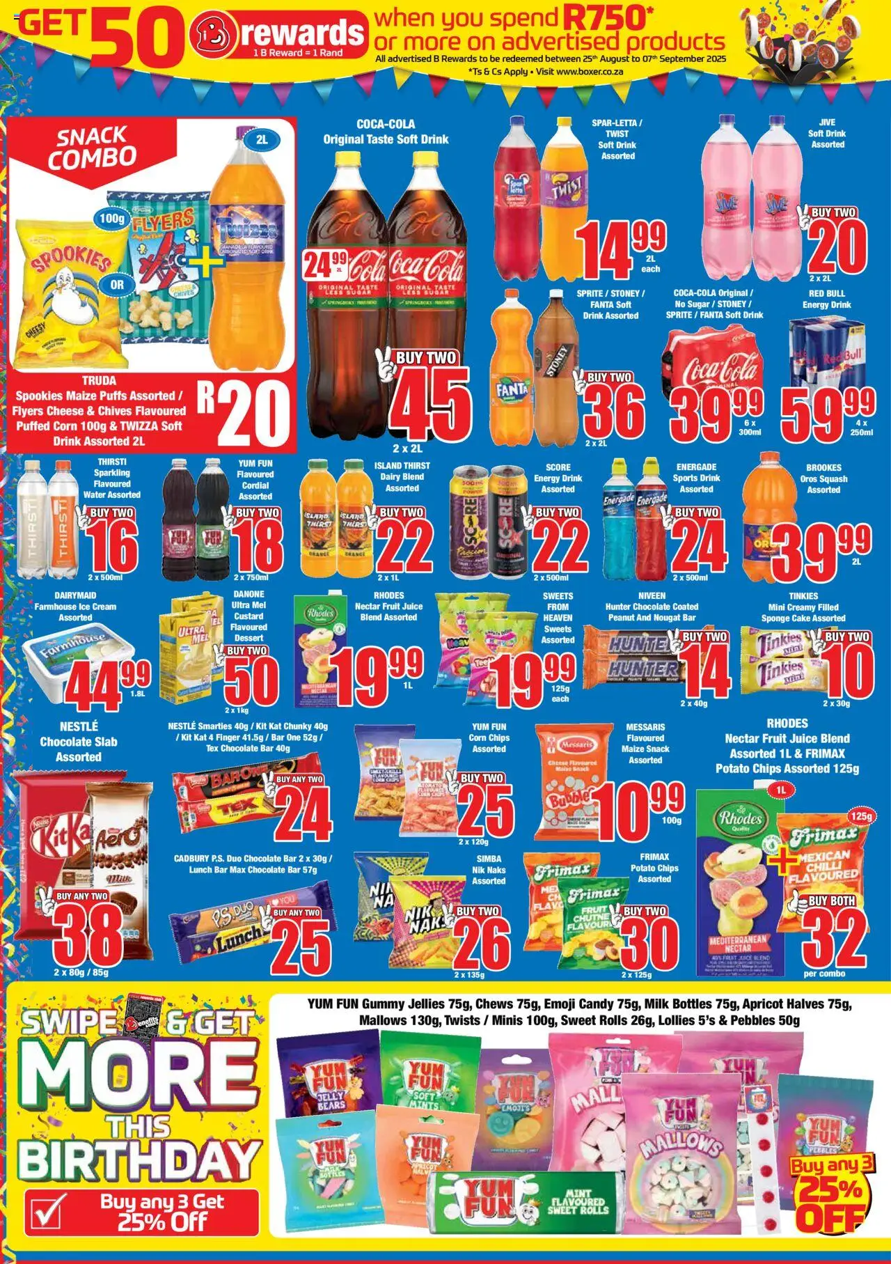 Boxer - Western Cape - Specials │ valid from 11.08.2025 | Page: 4 | Products: Milk, Juice, Water, Chilli