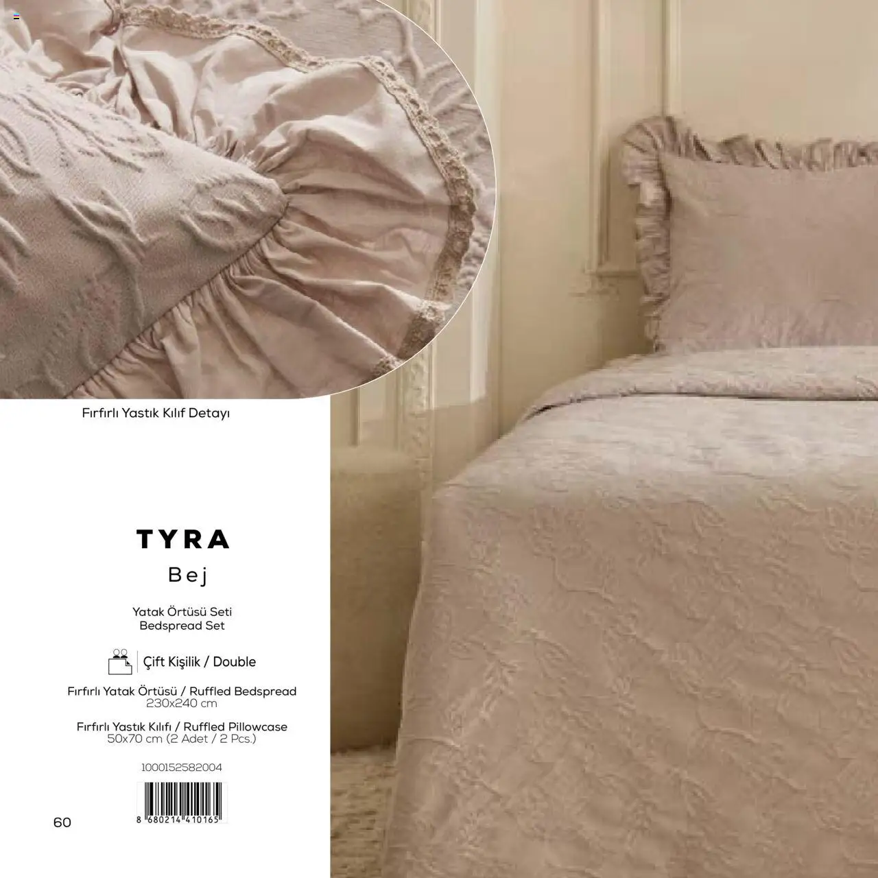 Karaca Home White Collection Sonbahar - Kış 2025/2026 - 23.09.2025 tarihinden itibaren geçerlidir | Sayfa: 60 | Ürünler: Yatak, Yastık, Yastık kılıfı, Yatak örtüsü
