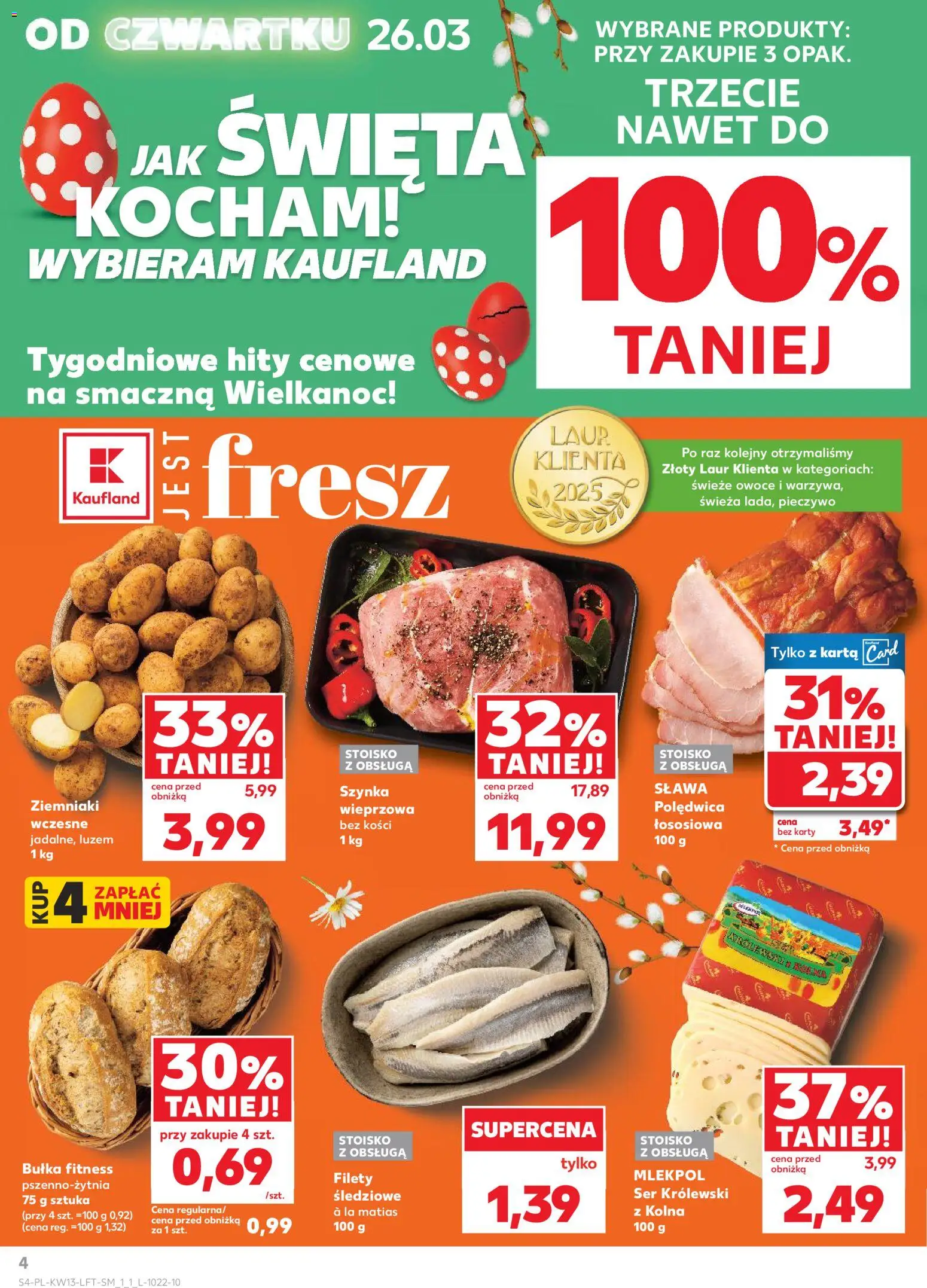 Kaufland Polsko leták od 26.03.2026 | Strana: 4 | Produkty: Karty