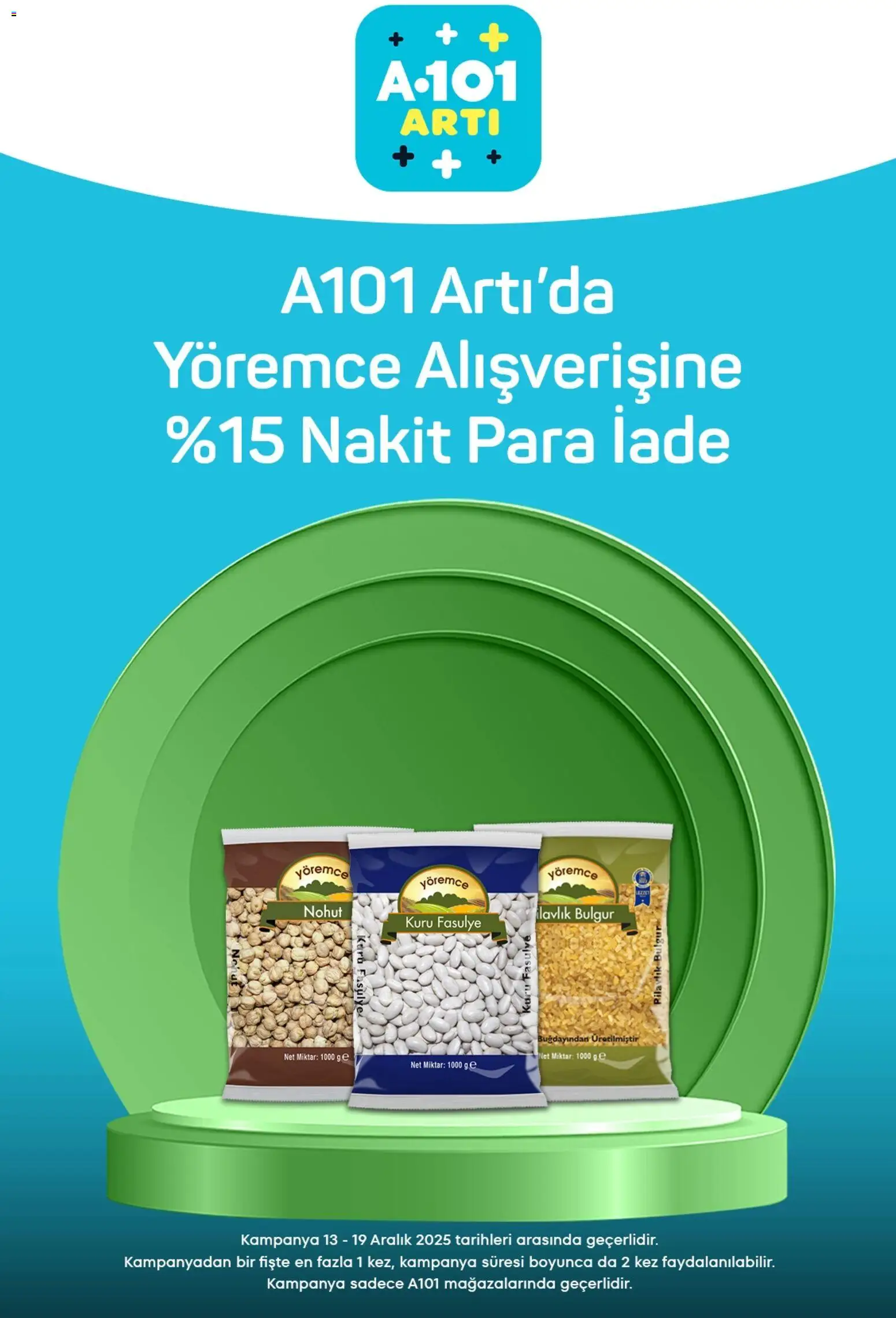 A101 Arti - 13.12.2025 tarihinden itibaren geçerlidir | Sayfa: 6 | Ürünler: Kuru fasulye, Fasulye