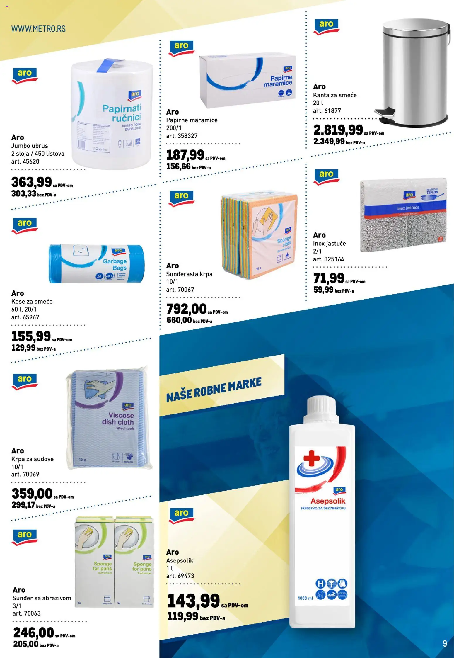 Metro katalog - važi od 19.02.2026 | Strana: 9 | Proizvode: Ubrus