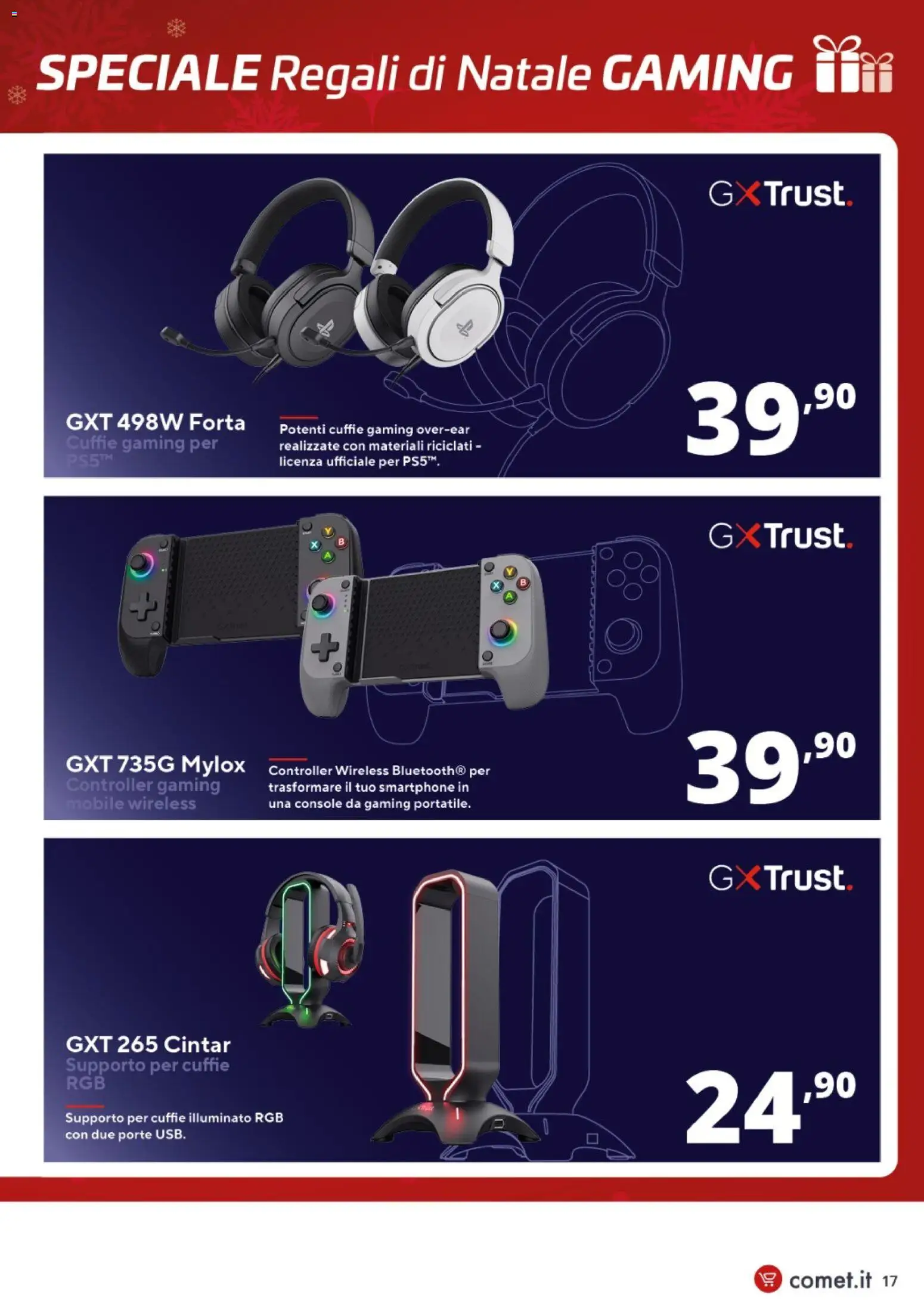 Volantino Comet del 05.12.2025 | Pagina: 17 | Prodotti: Mobile, Smartphone, Cuffie