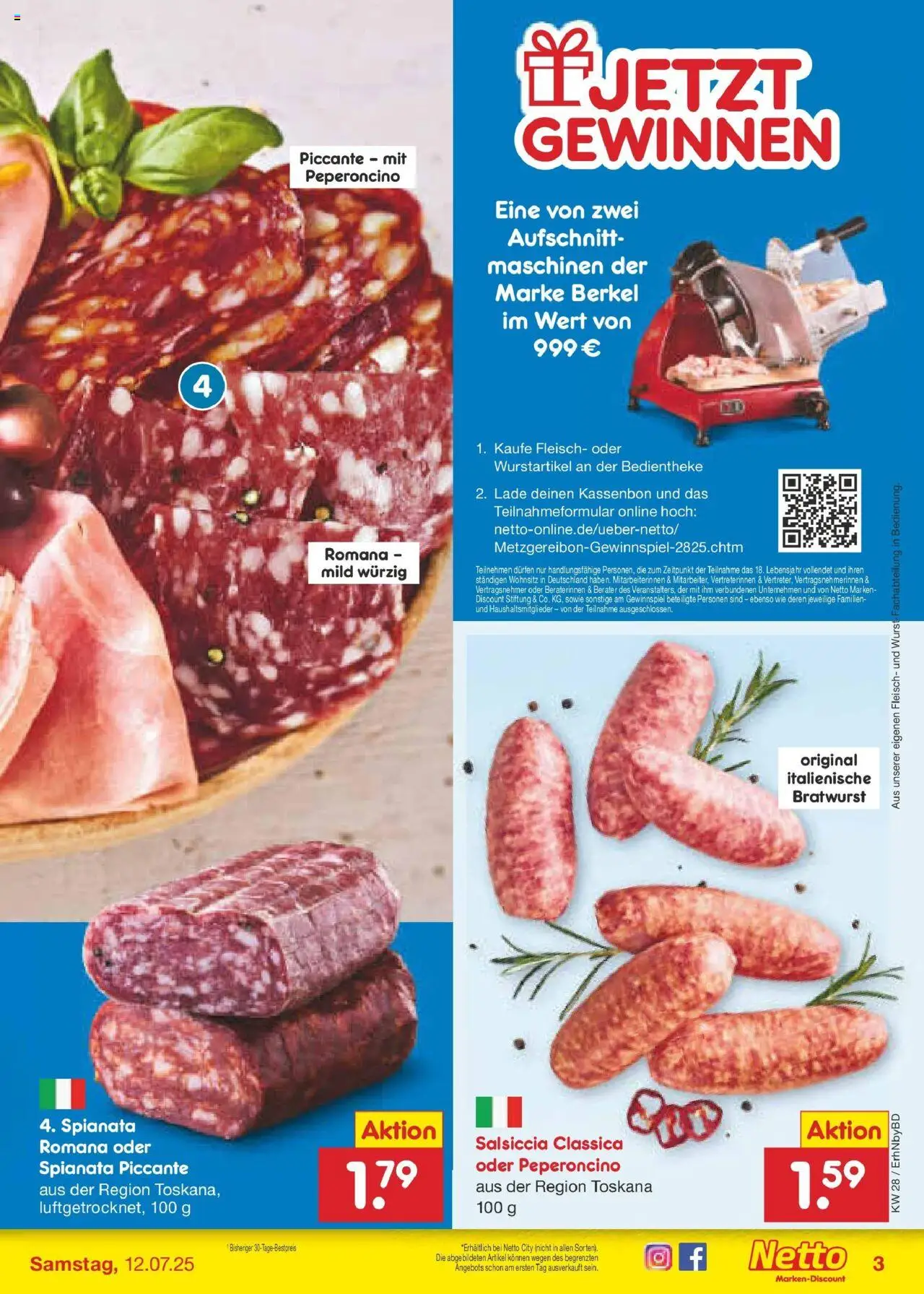 Netto Marken-Discount prospekt Ergolding	 - gültig ab dem 07.07.2025 | Seite: 61 | Produkte: Bratwurst, Fleisch