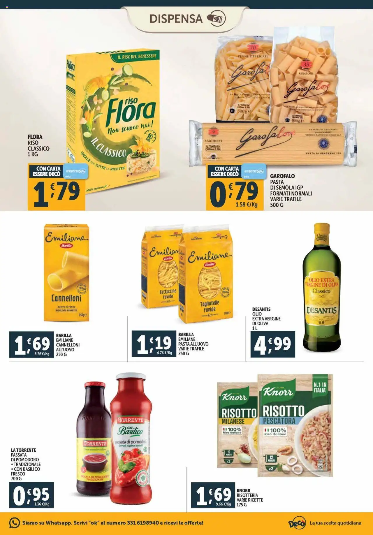Volantino Decò del 04.10.2025 | Pagina: 11 | Prodotti: Pomodoro, Olio, Pomodori, Olio extra vergine