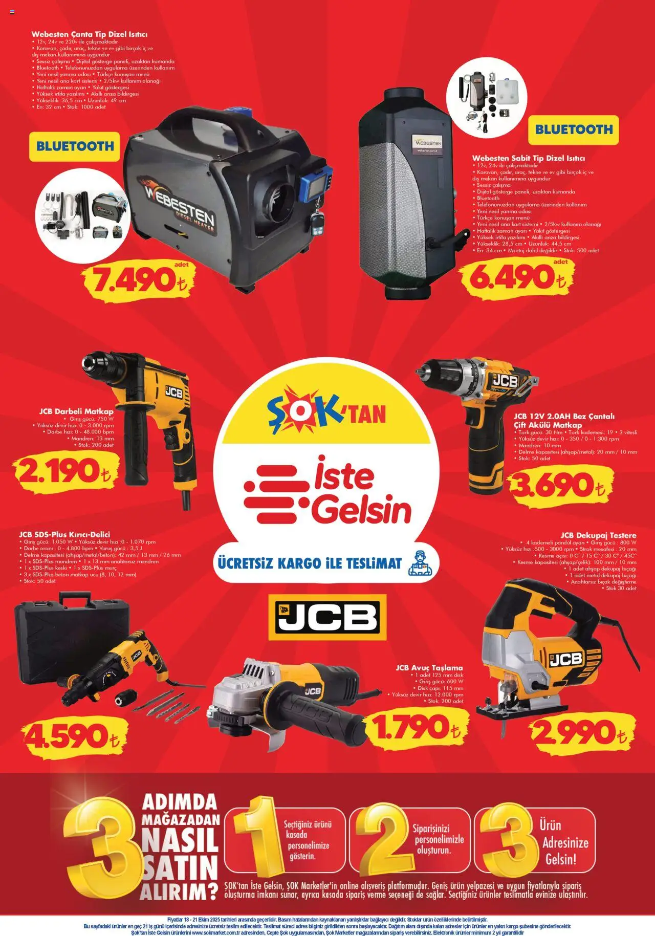 Şok Market Hafta sonu fırsatları - 18.10.2025 tarihinden itibaren geçerlidir | Sayfa: 2 | Ürünler: Çanta, Bağlayıcı, Disk