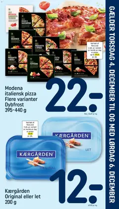 Modena italiensk pizza, Flere varianter Dybfrost 395-440 g gyldig fra 30.11.2025 | Side: 25