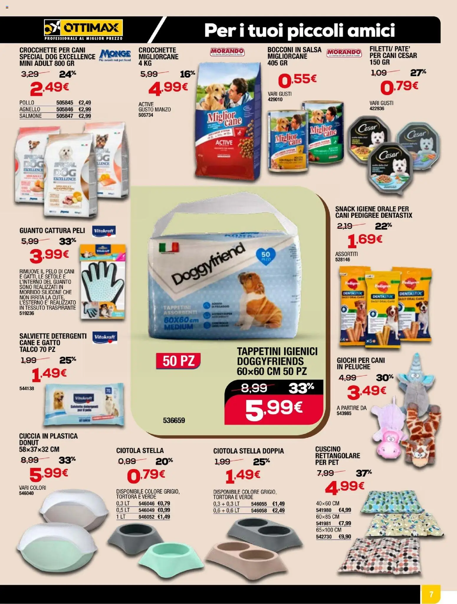 Volantino Ottimax del 05.03.2026 | Pagina: 15 | Prodotti: Pollo, Talco, Salsa, Crocchette