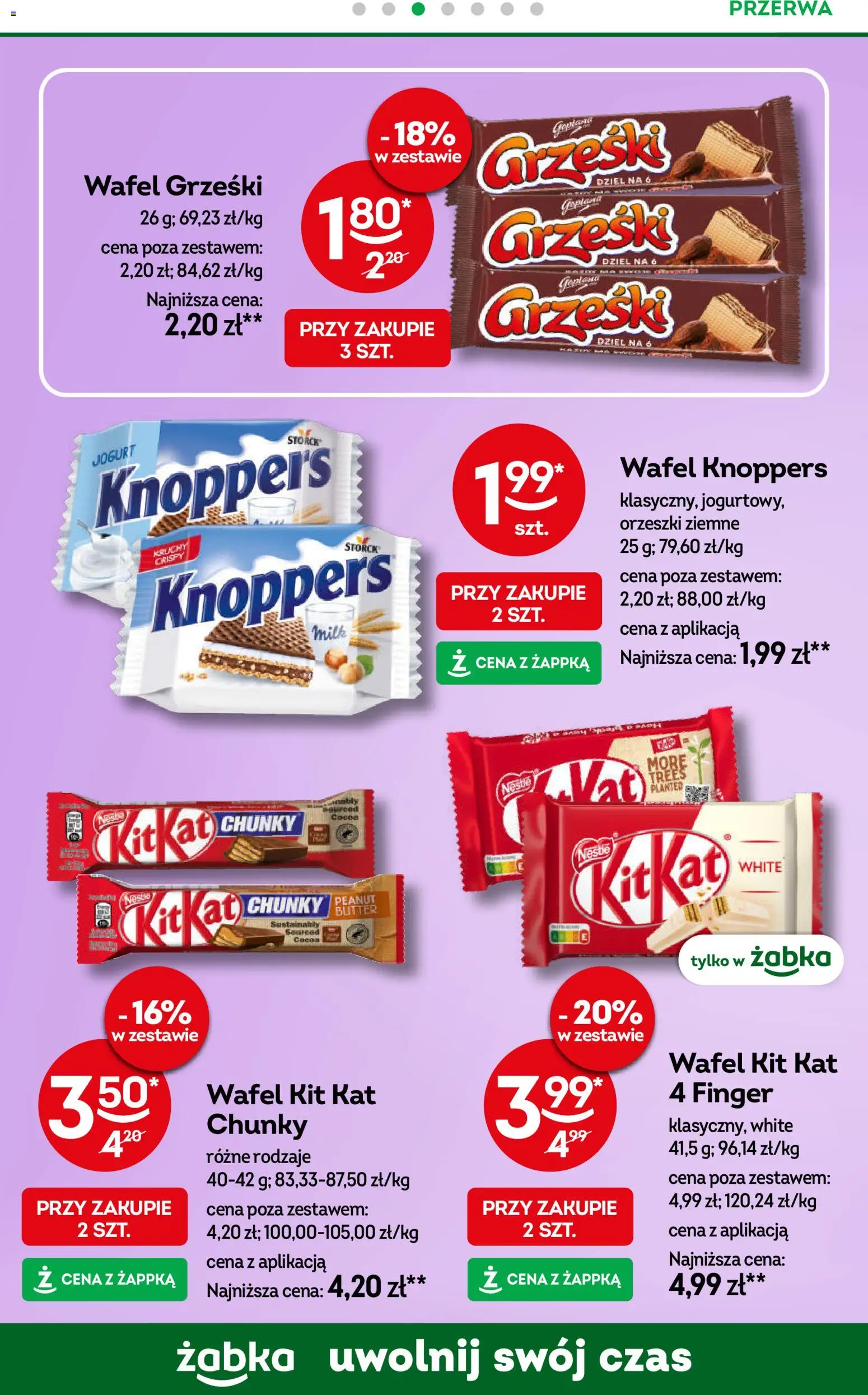 Żabka Black Friday od 19.11.2025 | Strona: 50 | Produkty: Knoppers, Orzeszki ziemne, Jogurt