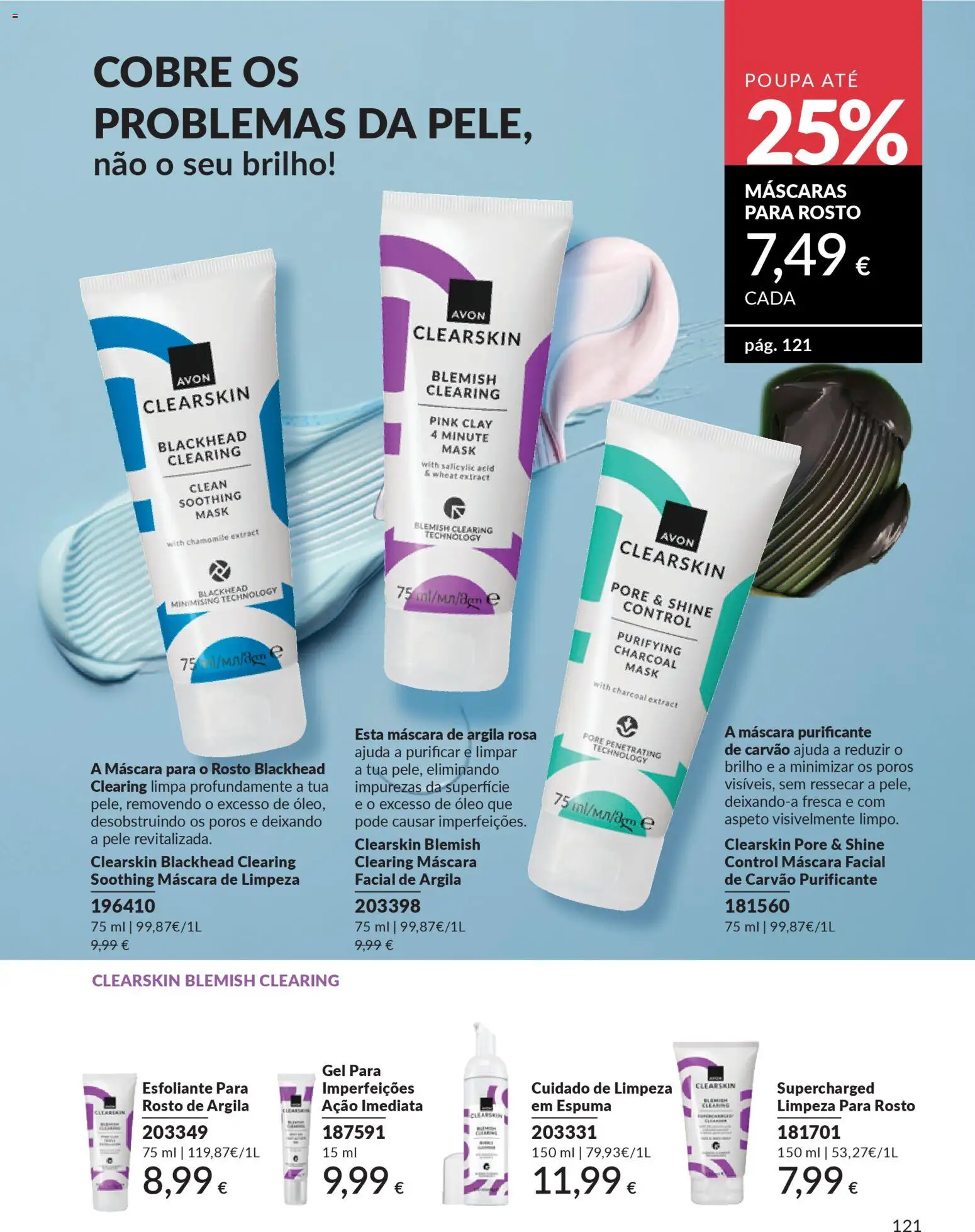 Catálogo Avon Campanha 3 │ válido de 01.03.2026 | Página: 139 | Produtos: Argila, Máscara facial, Óleo