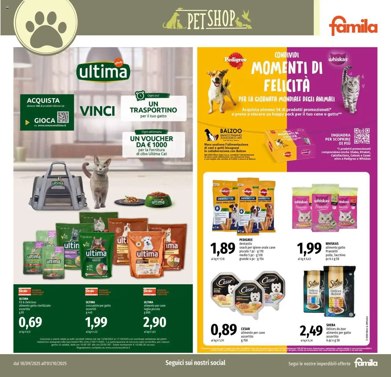 Volantino Famila del 18.09.2025 | Pagina: 19 | Prodotti: Lima, Tacchino