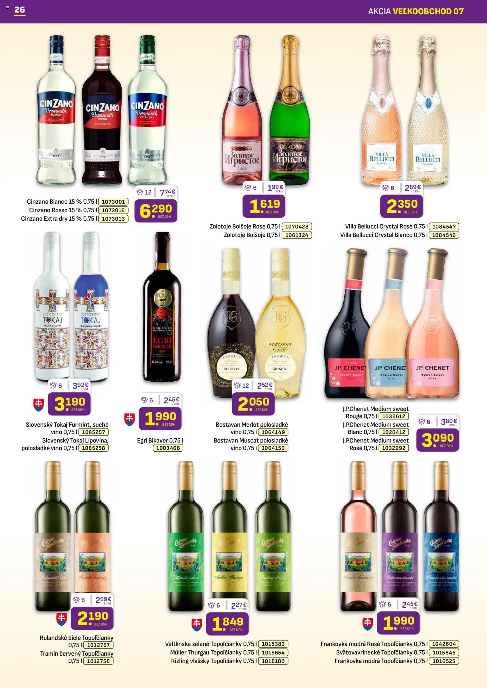 Nové Libex akcie – leták je platný od 07.04.2026 | Strana: 26 | Produkty: Víno