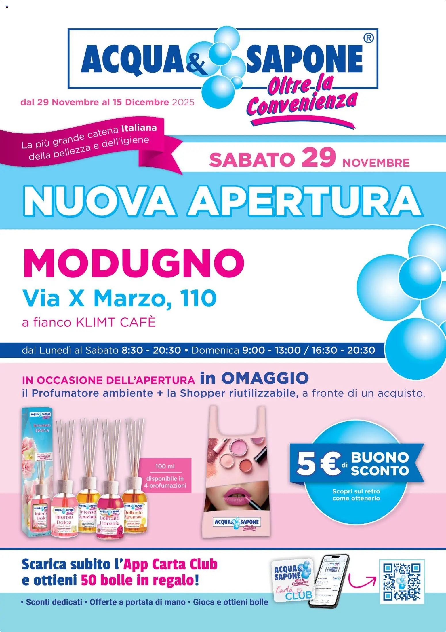 Volantino Acqua e Sapone del 29.11.2025 | Pagina: 1 | Prodotti: Sapone, Acqua