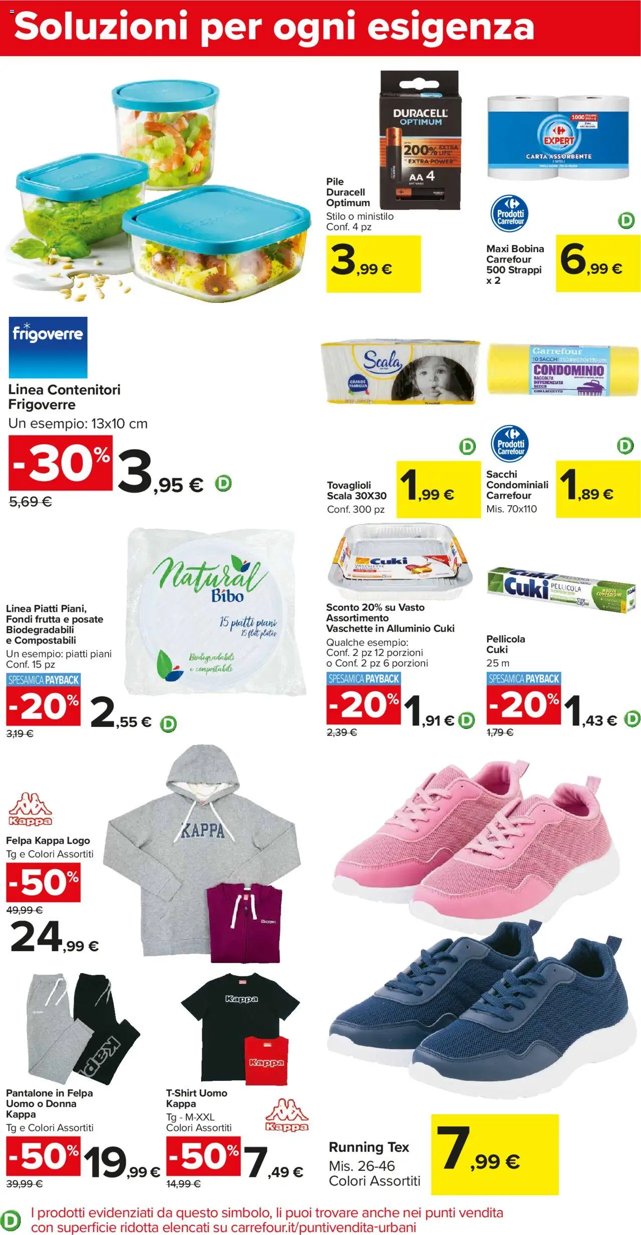 Volantino Carrefour del 05.09.2025 | Pagina: 22 | Prodotti: Pile, Posate, Alluminio, Vaschette