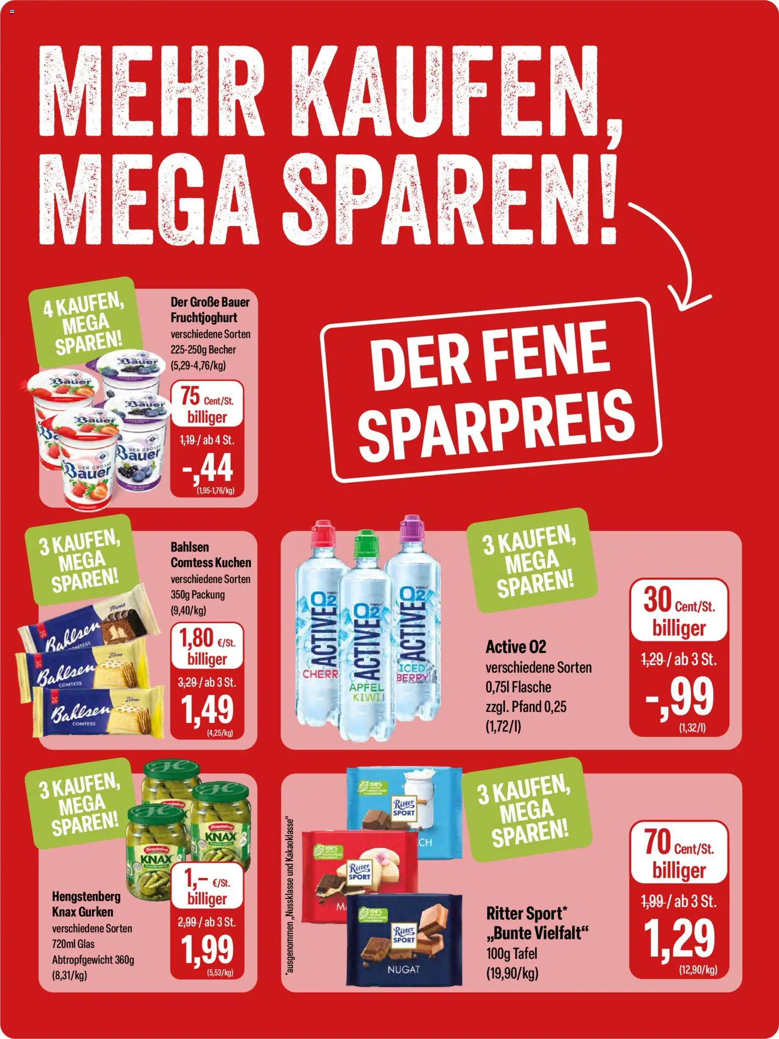 Feneberg Angebote – gültig ab 29.01.2026 | Seite: 10 | Produkte: Äpfel, Fruchtjoghurt, Kuchen, Gurken