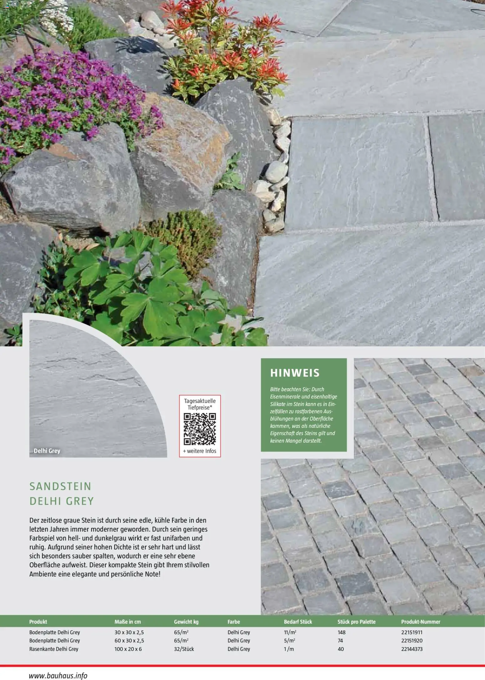 Bauhaus Gartenbaumaterialien 2026 – gültig ab 02.03.2026 | Seite: 22 | Produkte: Gewicht