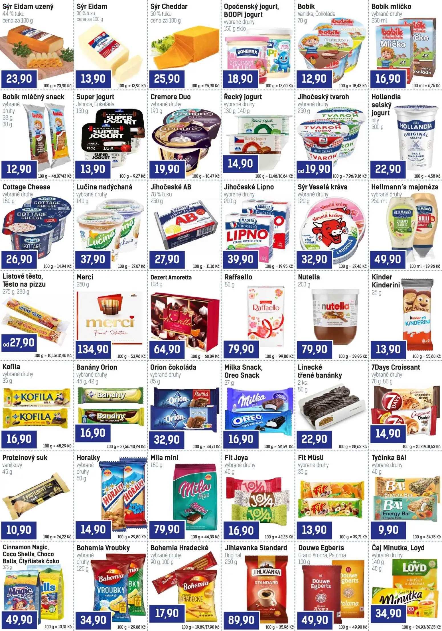 Konzum leták od 22.04.2026 | Strana: 2 | Produkty: Těsto na pizzu, Čokoláda, Listové těsto, Těsto