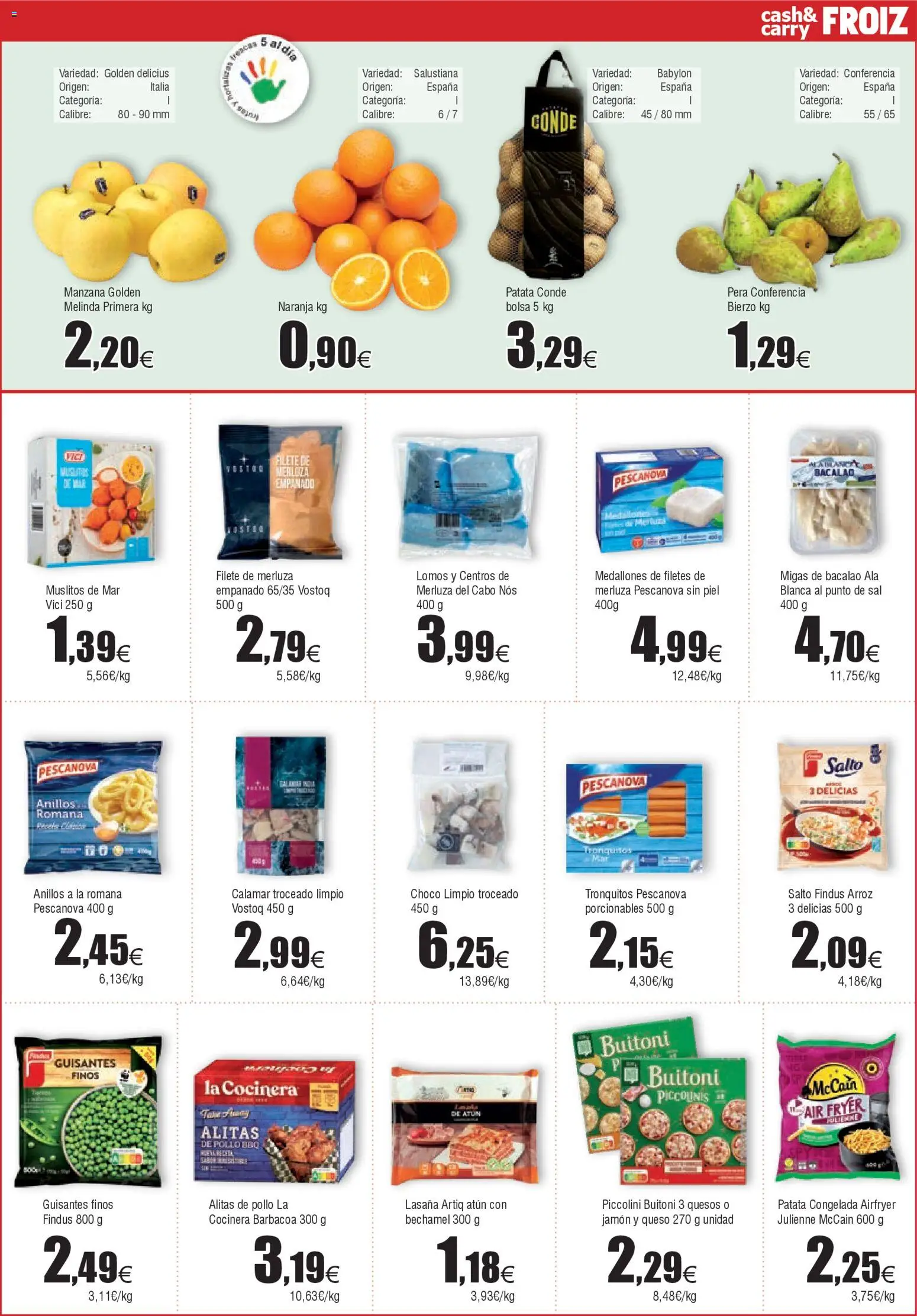 Froiz - Folleto Cash │ válido desde el 07.01.2026 | Página: 9 | Productos: Jamón, Manzana, Bolsa, Barbacoa