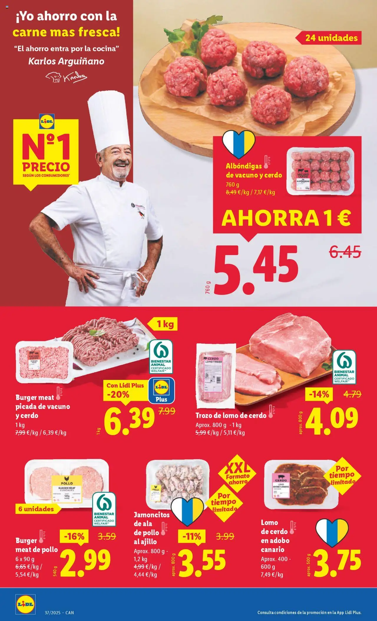 Lidl folleto │ válido desde el 08.09.2025 | Página: 4 | Productos: Cerdo, Cocina