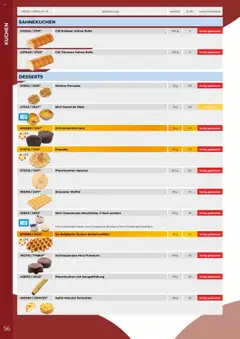 Metro  Edna Foodservice ab 01.10.2025 gültig | Seite: 56 | Produkte: Gewicht, Pfannkuchen, Kuchen, Zitronen