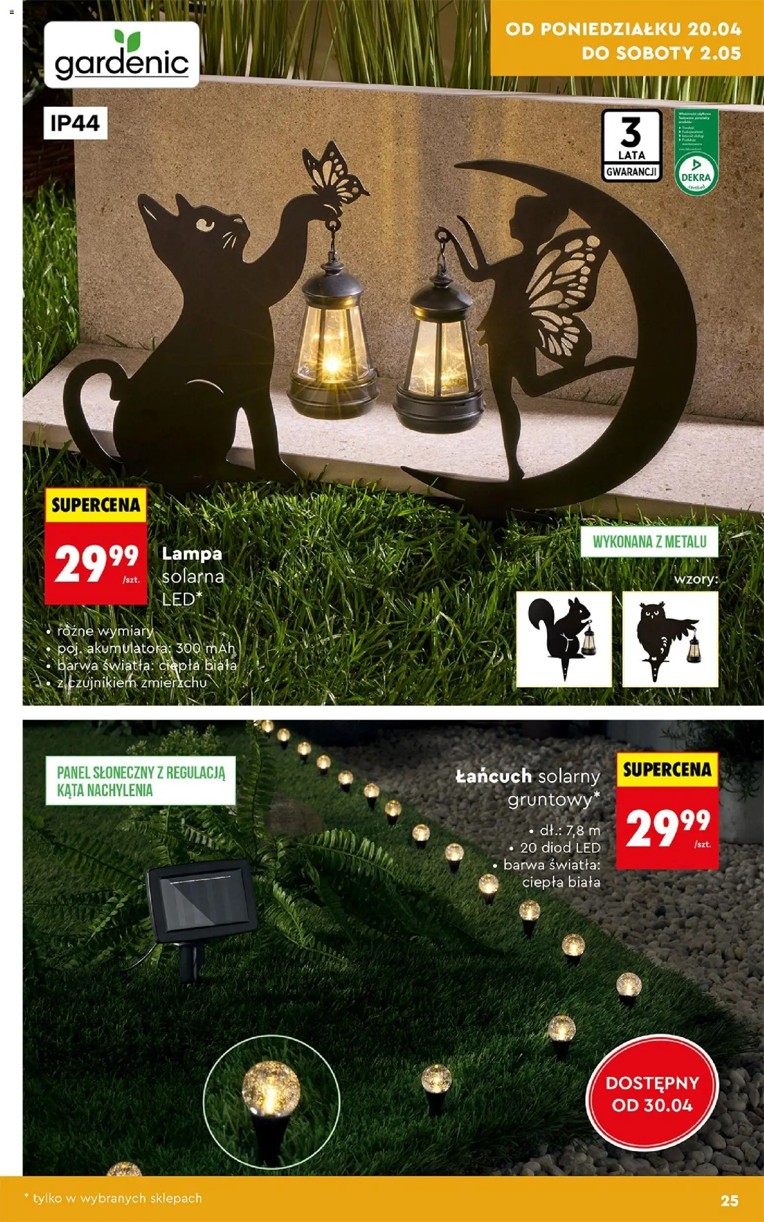 Biedronka Polsko leták - Ogród od 20.04.2026 | Strana: 25 | Produkty: Lampa, LED